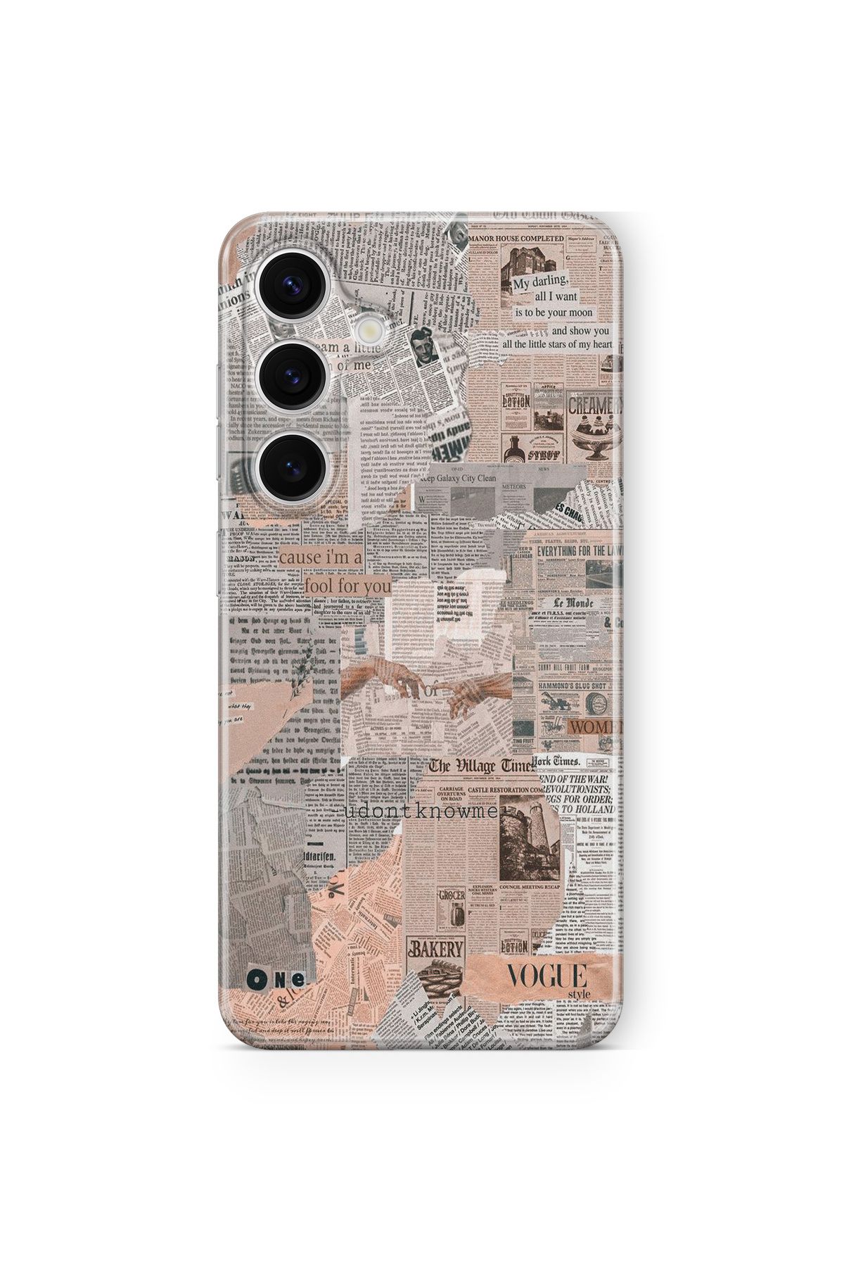 Space Star Samsung Galaxy A14 Uyumlu Fool For You Tasarım Baskılı Şeffaf Kılıf