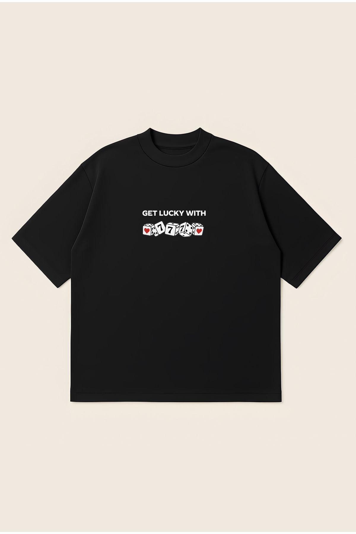 Moon Dancer 777 Unisex Oversize Baskılı Boxy Fit Kalın Kumaşlı T-shirt