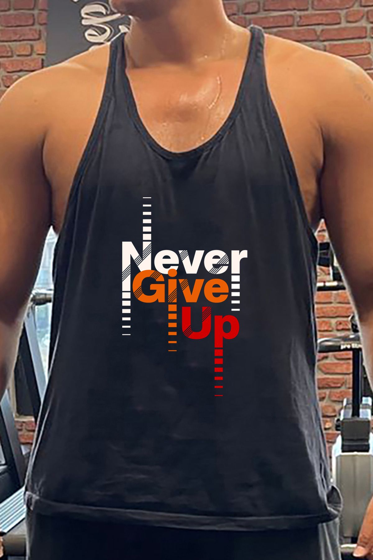 BLUU RaNev Gym Fitness Tank Top Sporcu Atleti
