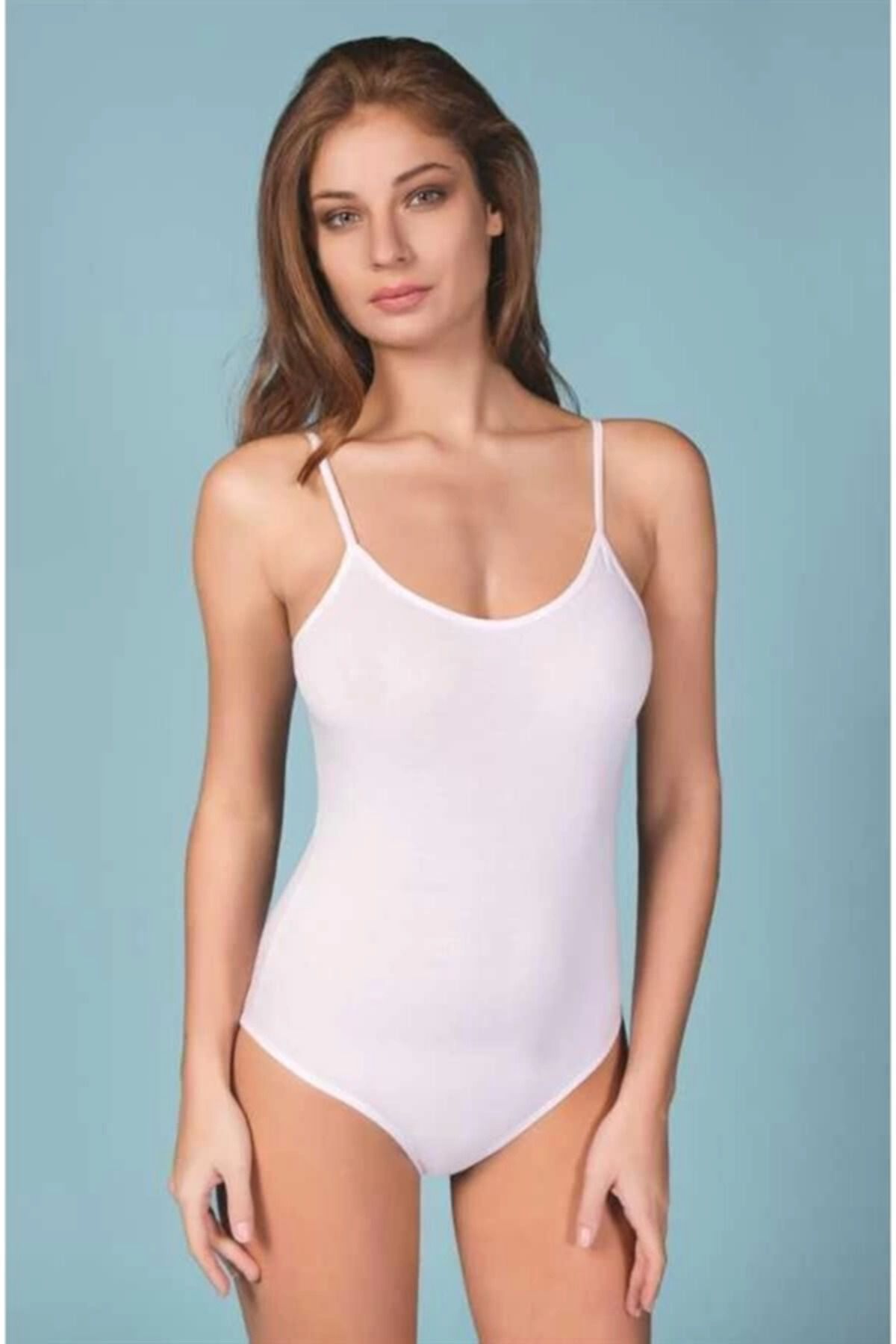 Shop58 Berrak Kadın İp Askı Çıtçıtlı Badi 2081