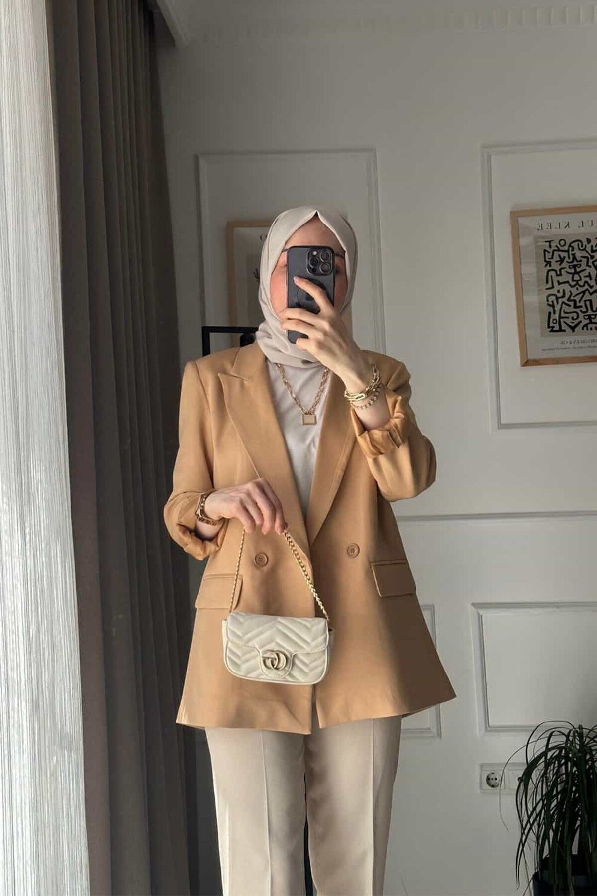 ByBensu Hope Blazer Ceket - Camel