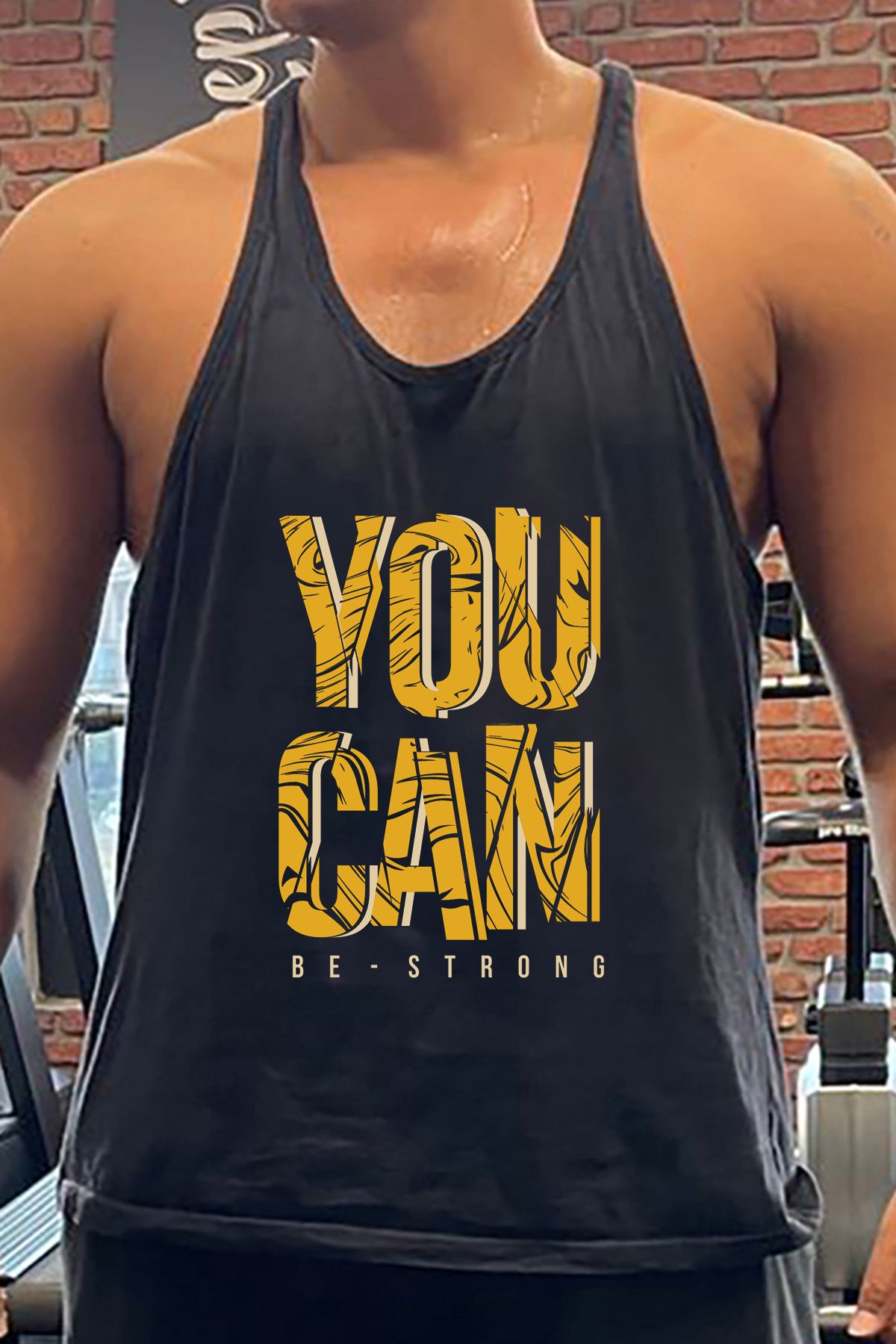 BLUU YouC Gym Fitness Tank Top Sporcu Atleti