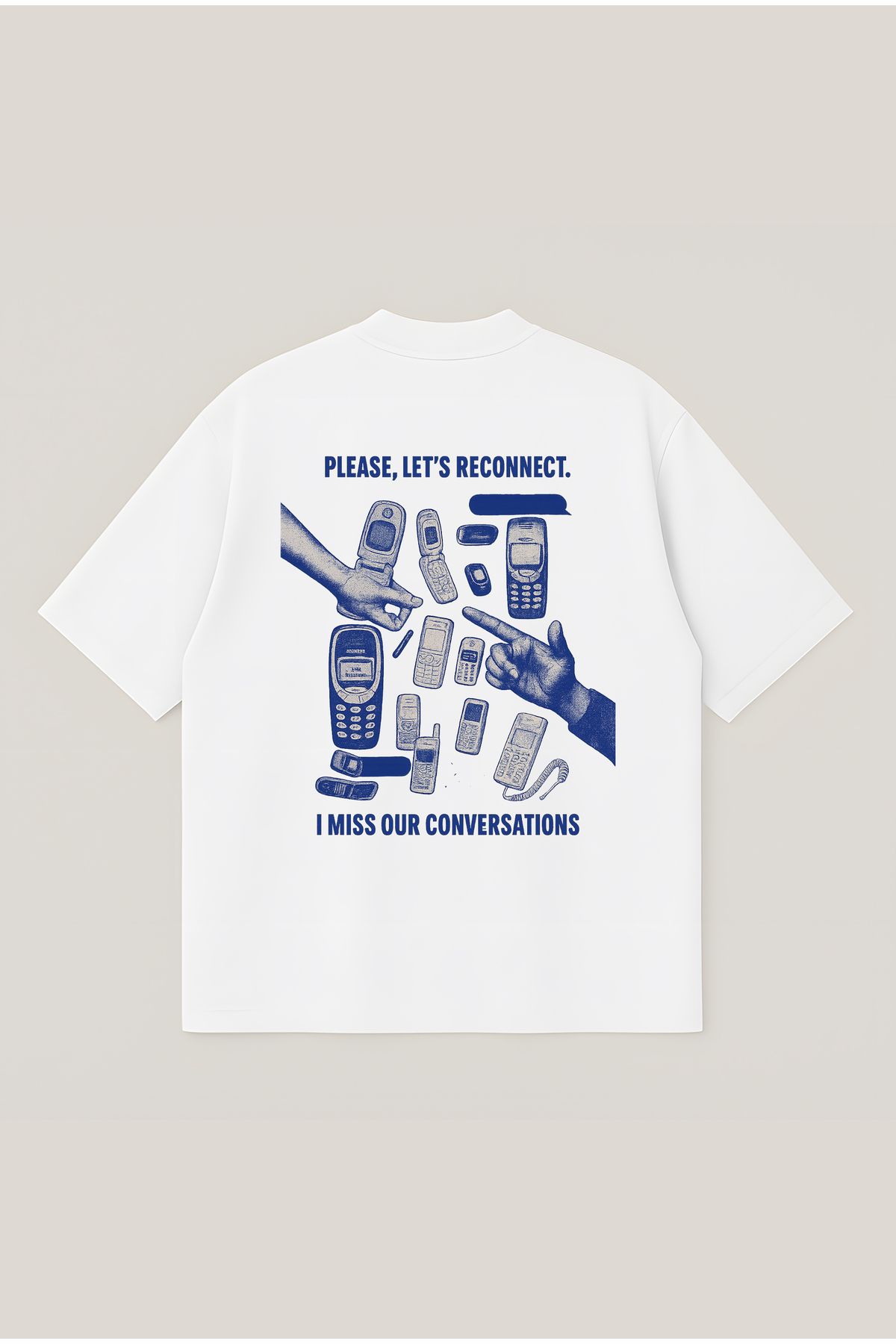 Moon Dancer Reconnect Unisex Oversize Baskılı Boxy Fit Kalın Kumaşlı T-shirt