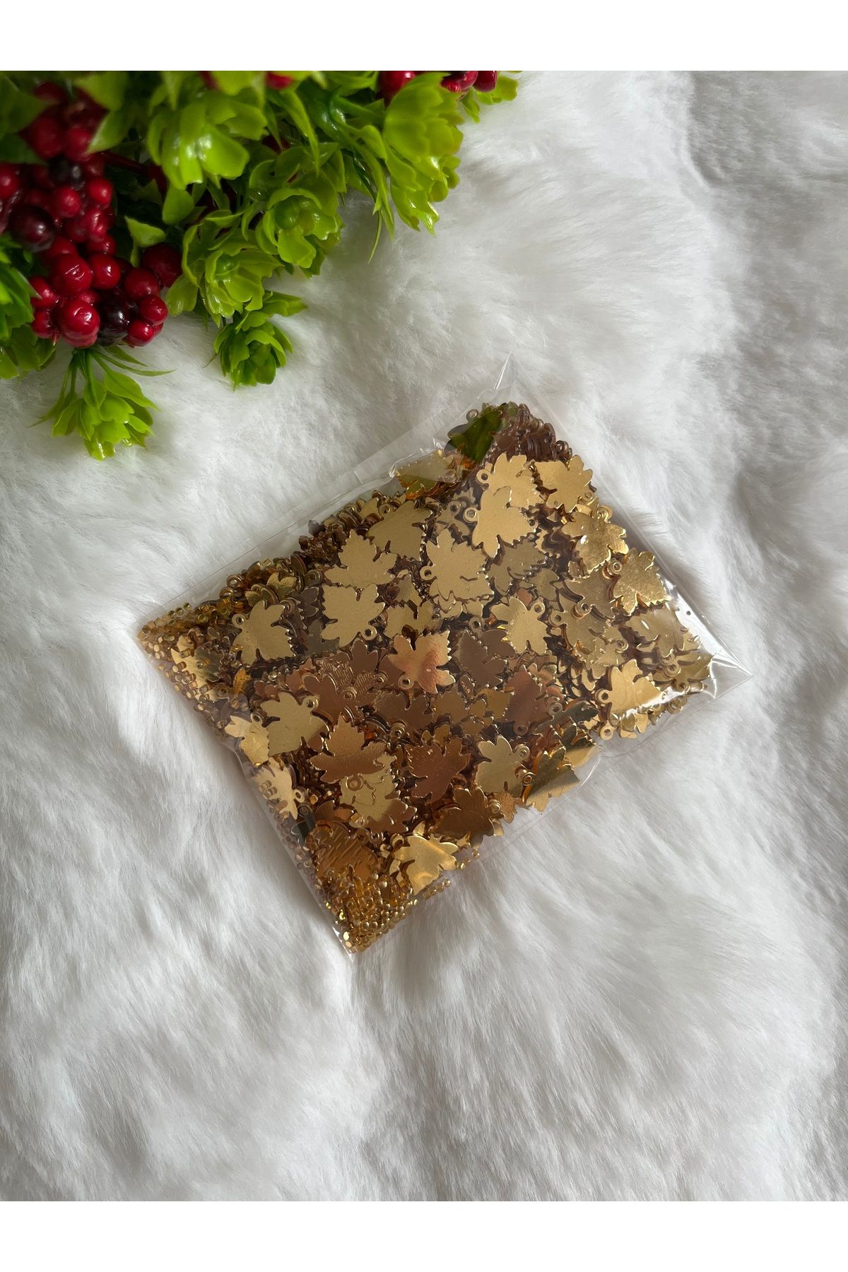 pulsan 50gr Asma Yaprağı Yazma Oya Pulu Gold
