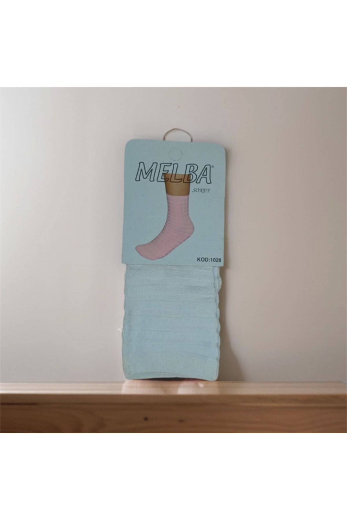 Shop58 Melba Kareli Polymid Soket Çorap
