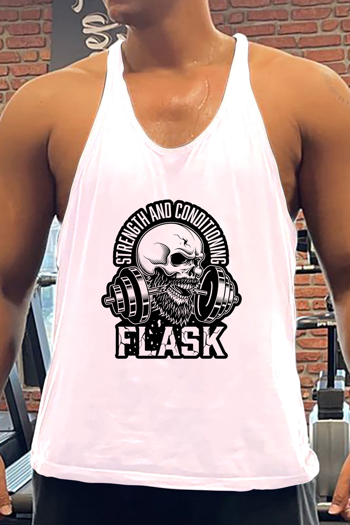 BLUU Flask Gym Fitness Tank Top Sporcu Atleti