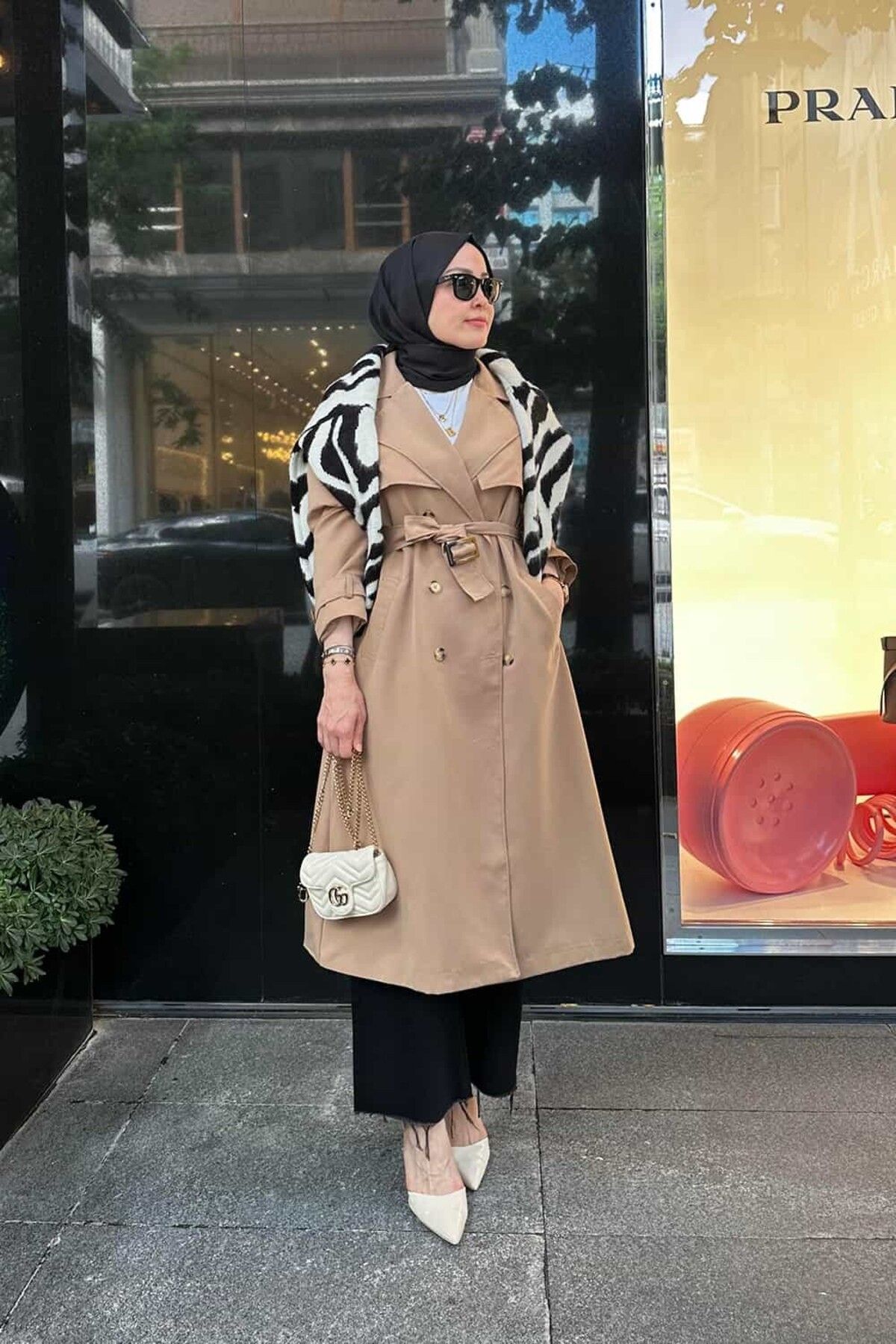 ByBensu Trençkot - Camel