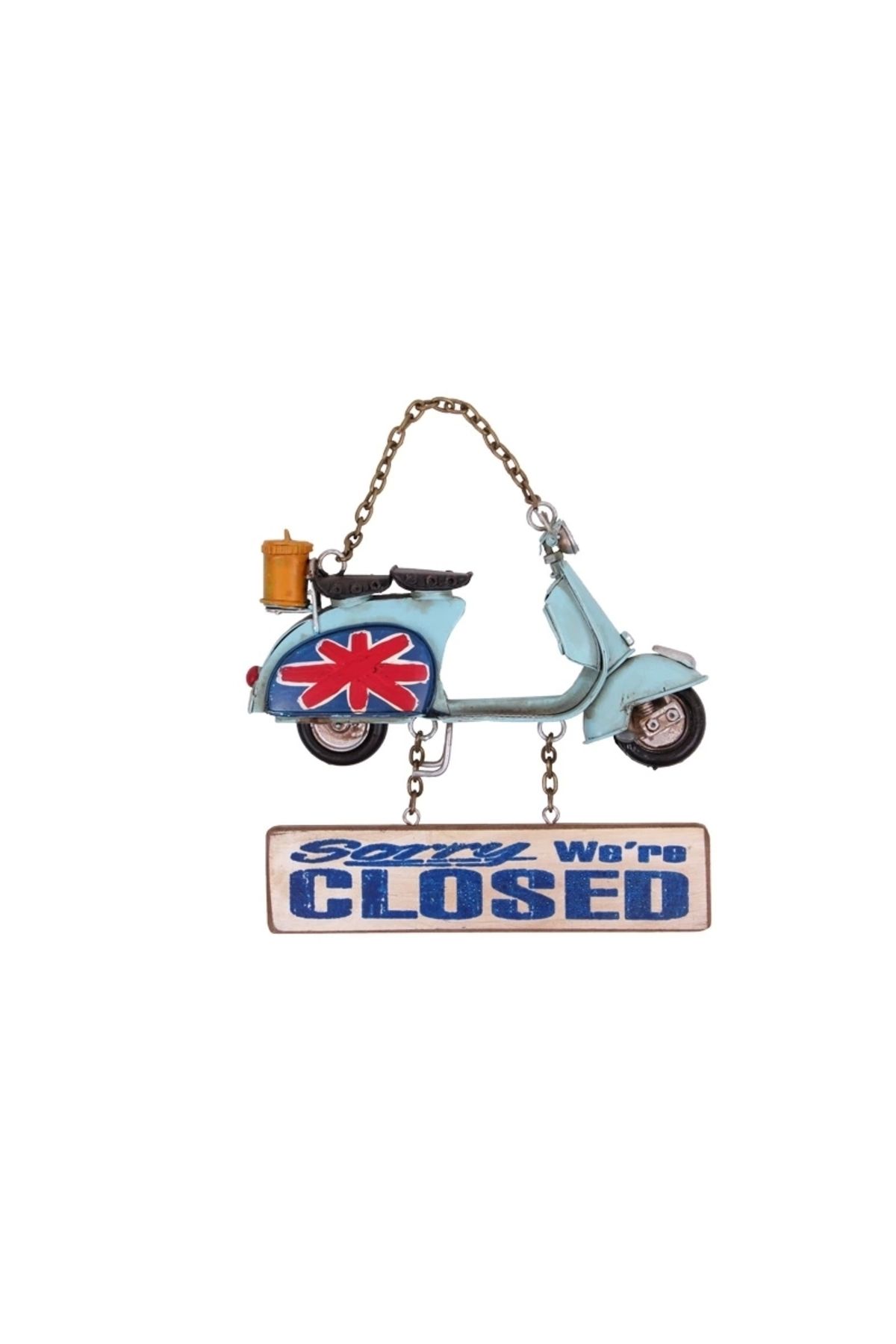 YNT İthalat Dekoratif Metal Kapı Yazısı Scooter