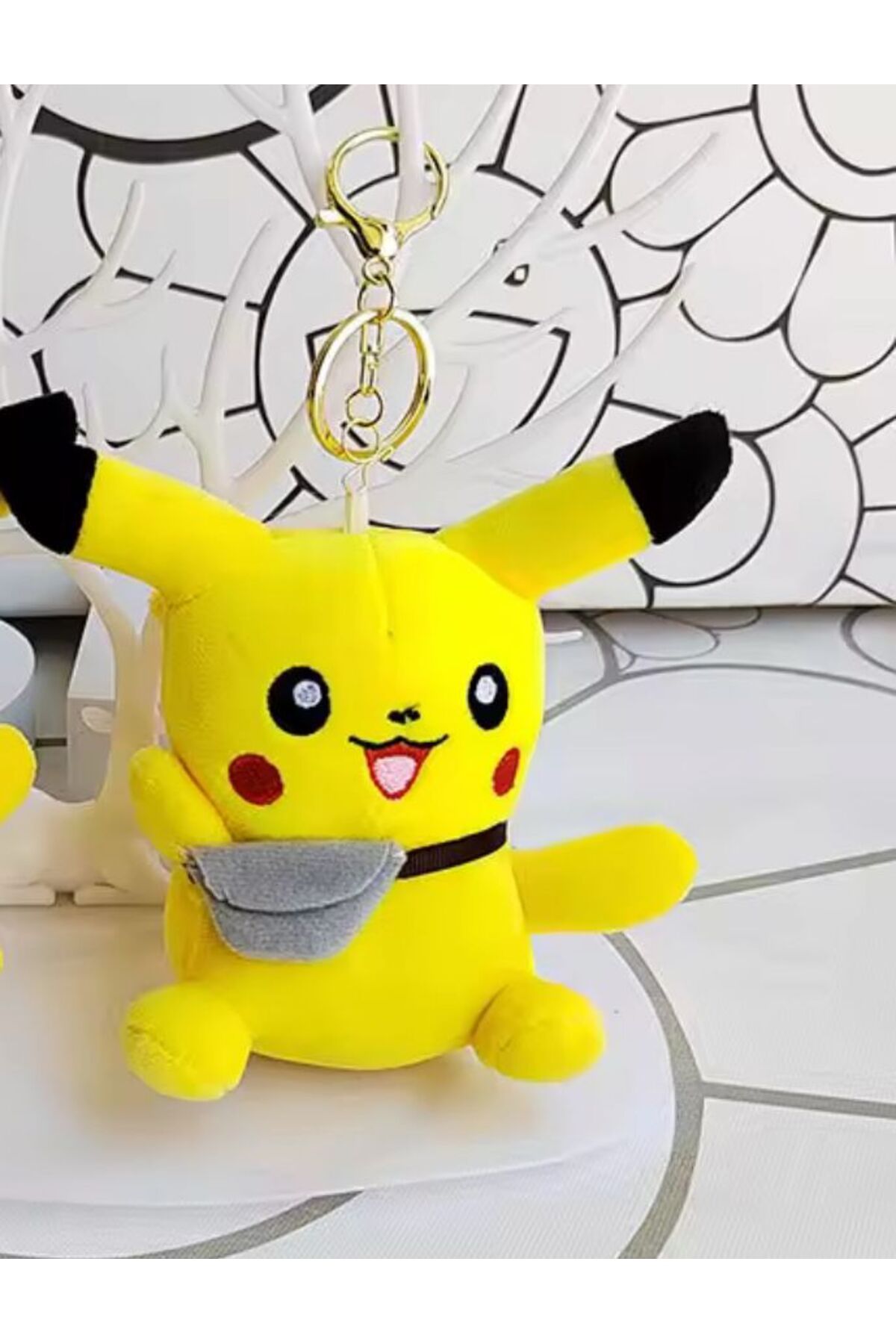 HEY GİDİ GİFT Sevimli Pikachu Peluş / İçi Yumuşak / Peluş Anahtarlık / Çanta süsü/ Figür Yüksek Kalite