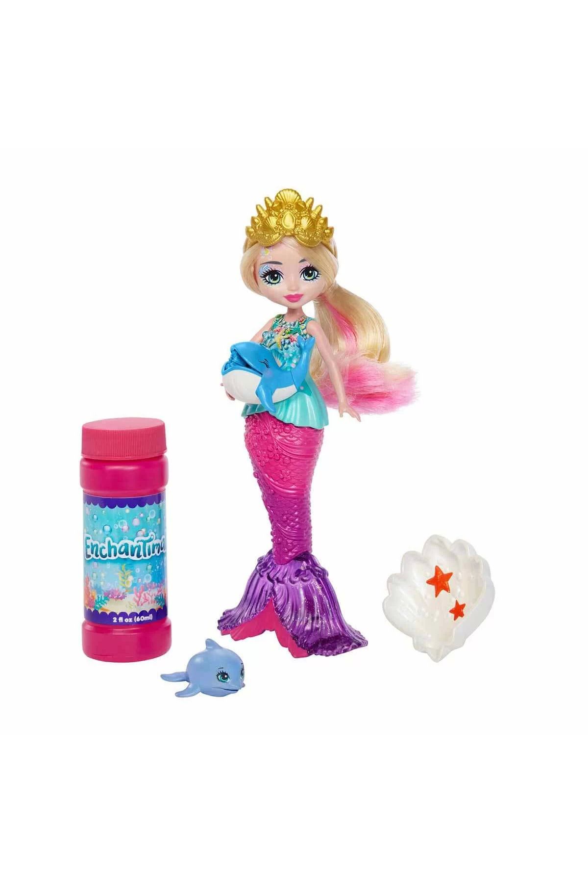 TimeStart Enchantimals Baloncuk Yapan Deniz Kızı Atlantia Bebek HFT24