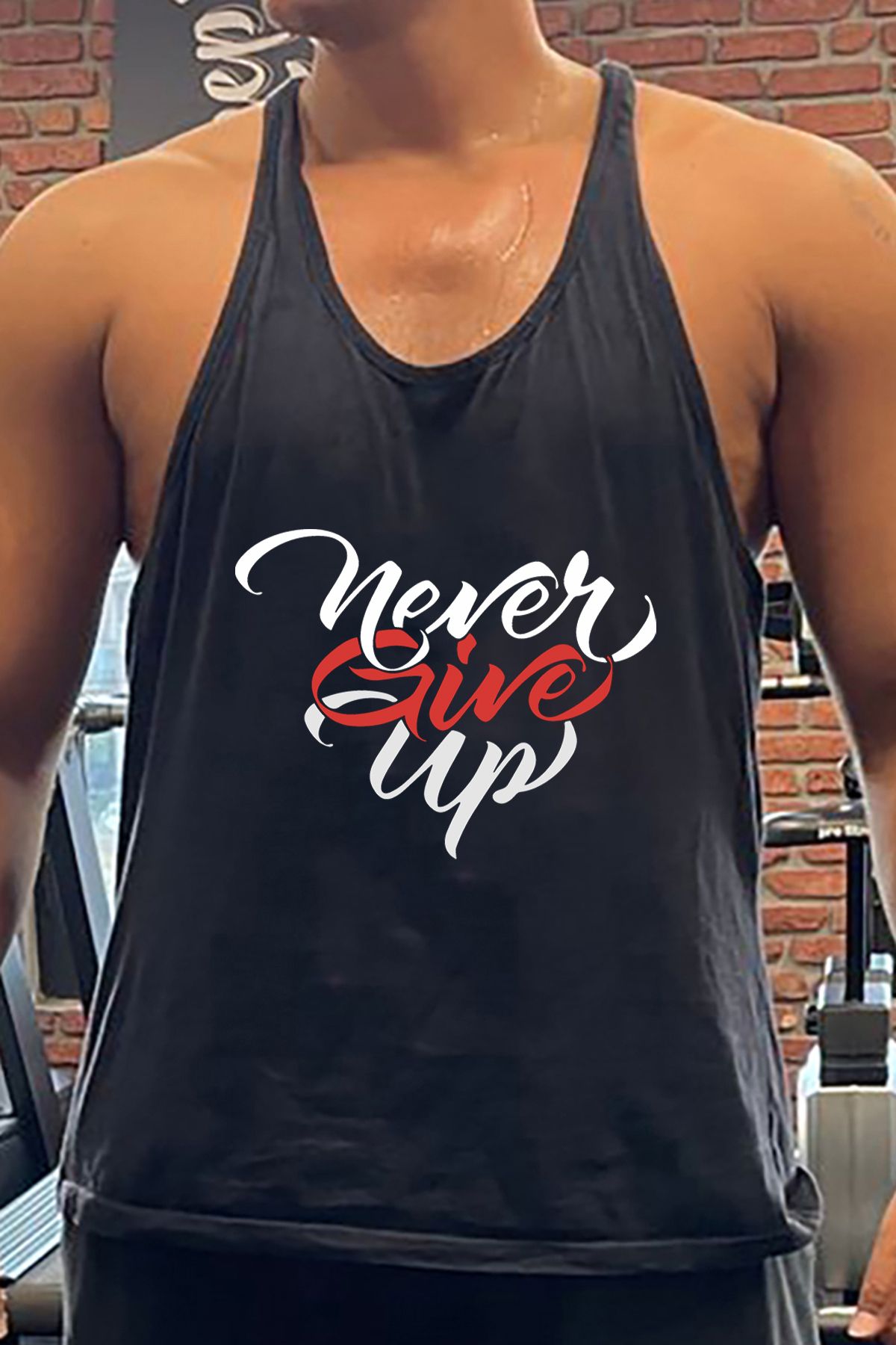 BLUU HardPower Gym Fitness Tank Top Sporcu Atleti