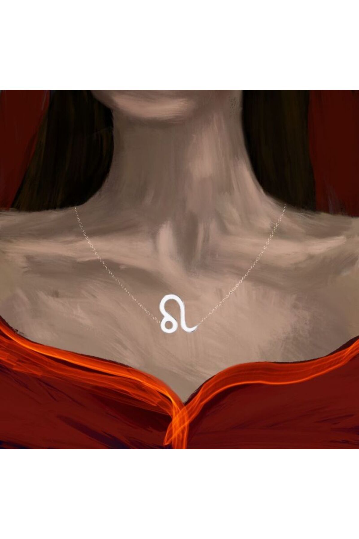 Alldo Jewelry Aslan Burcu Gümüş Kolye 925 ayar