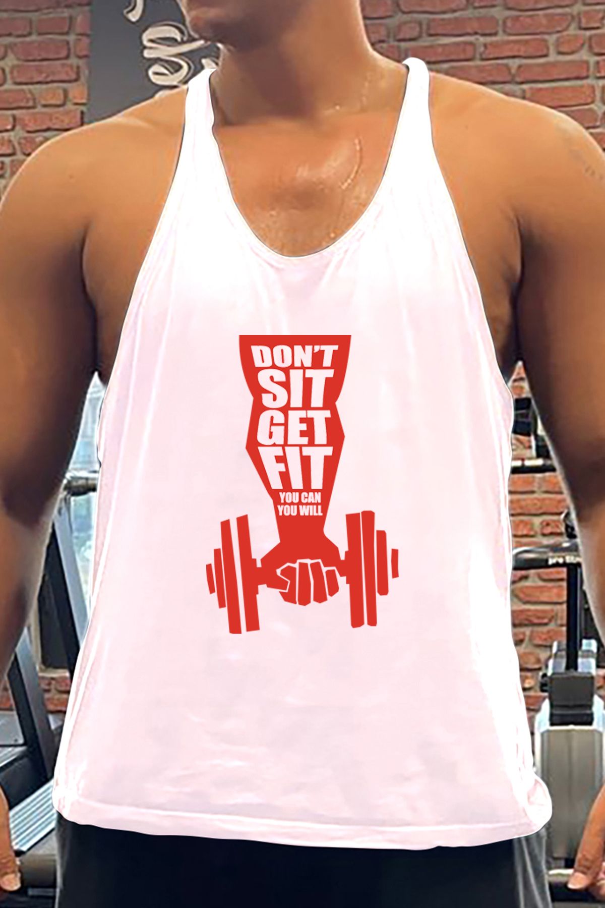 BLUU DontSit Gym Fitness Tank Top Sporcu Atleti