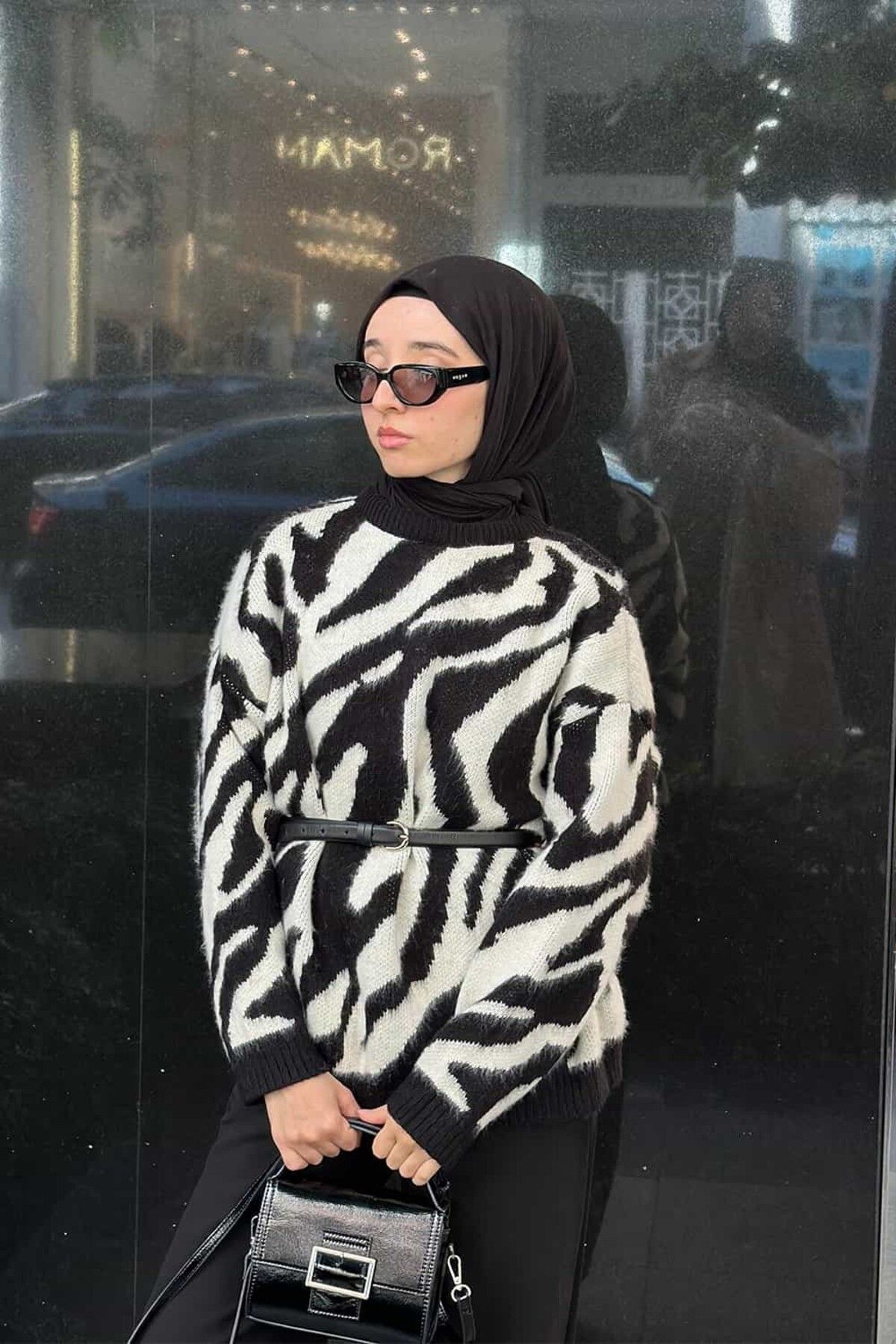 ByBensu Zebra Desen Kazak