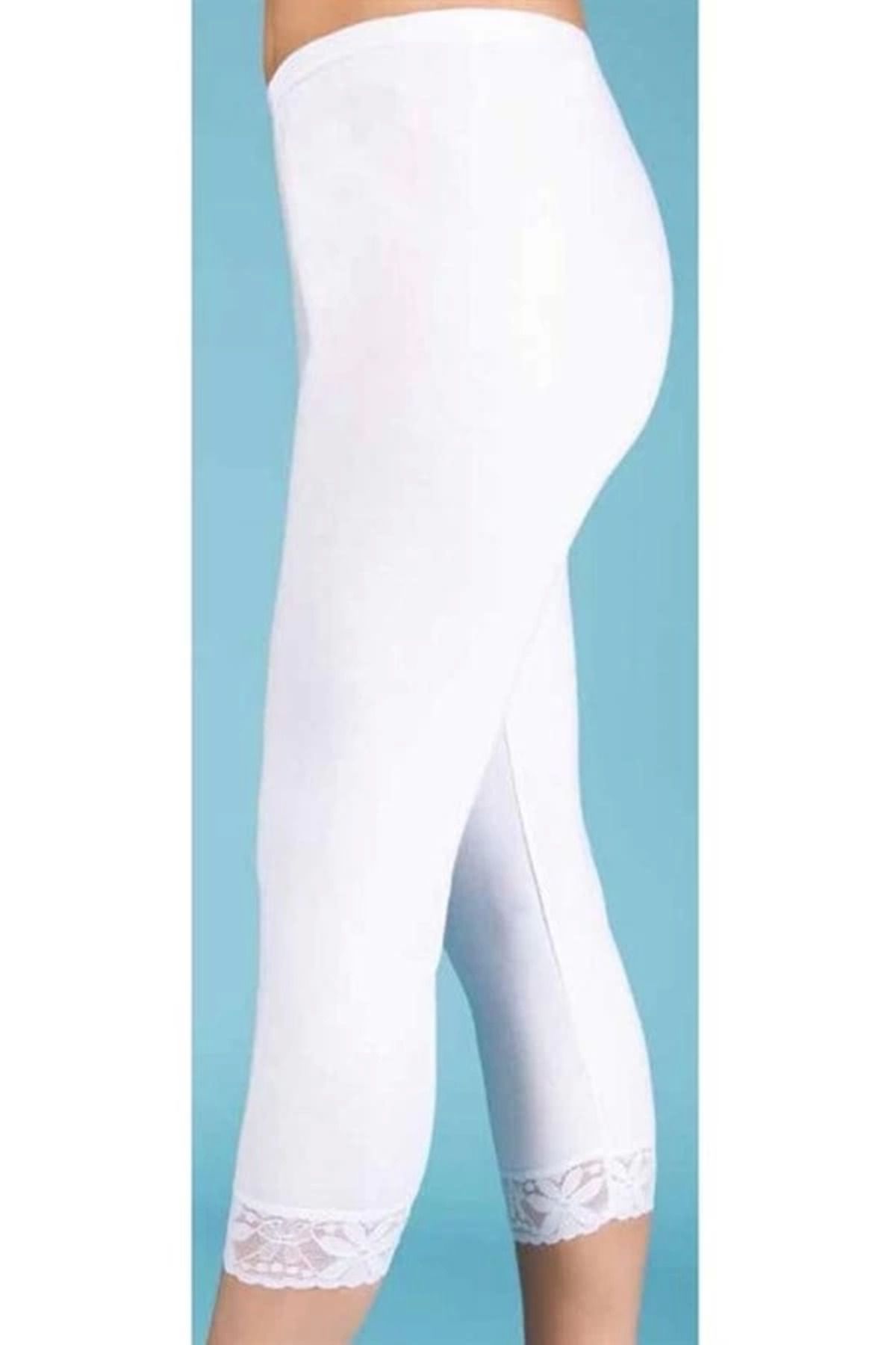 Shop58 Berrak Kadın Uzun Paçalı Dantelli Tayt 2067