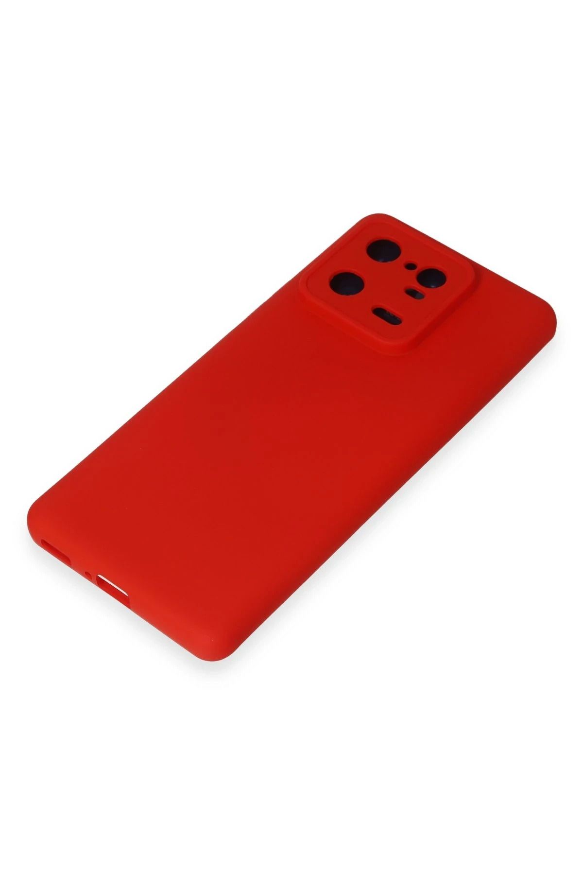NewFace Xiaomi Mi 13 Pro Uyumlu Kılıf Nano içi Kadife Silikon - Kırmızı WLZOR