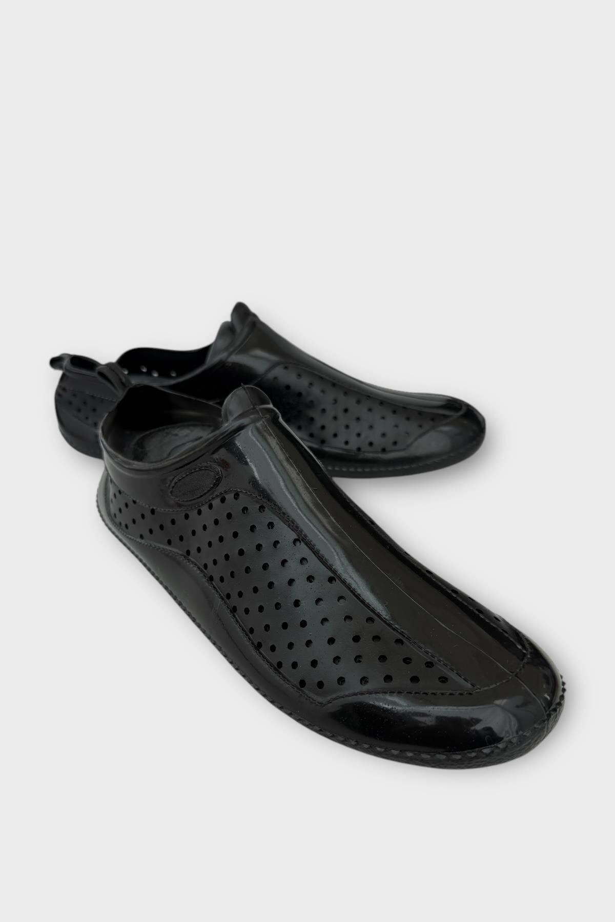 Liger Unisex Deniz Ayakkabısı Kaymaz Taban Şık Havuz Plaj Rafting Sandaleti SİYAH görsel 2