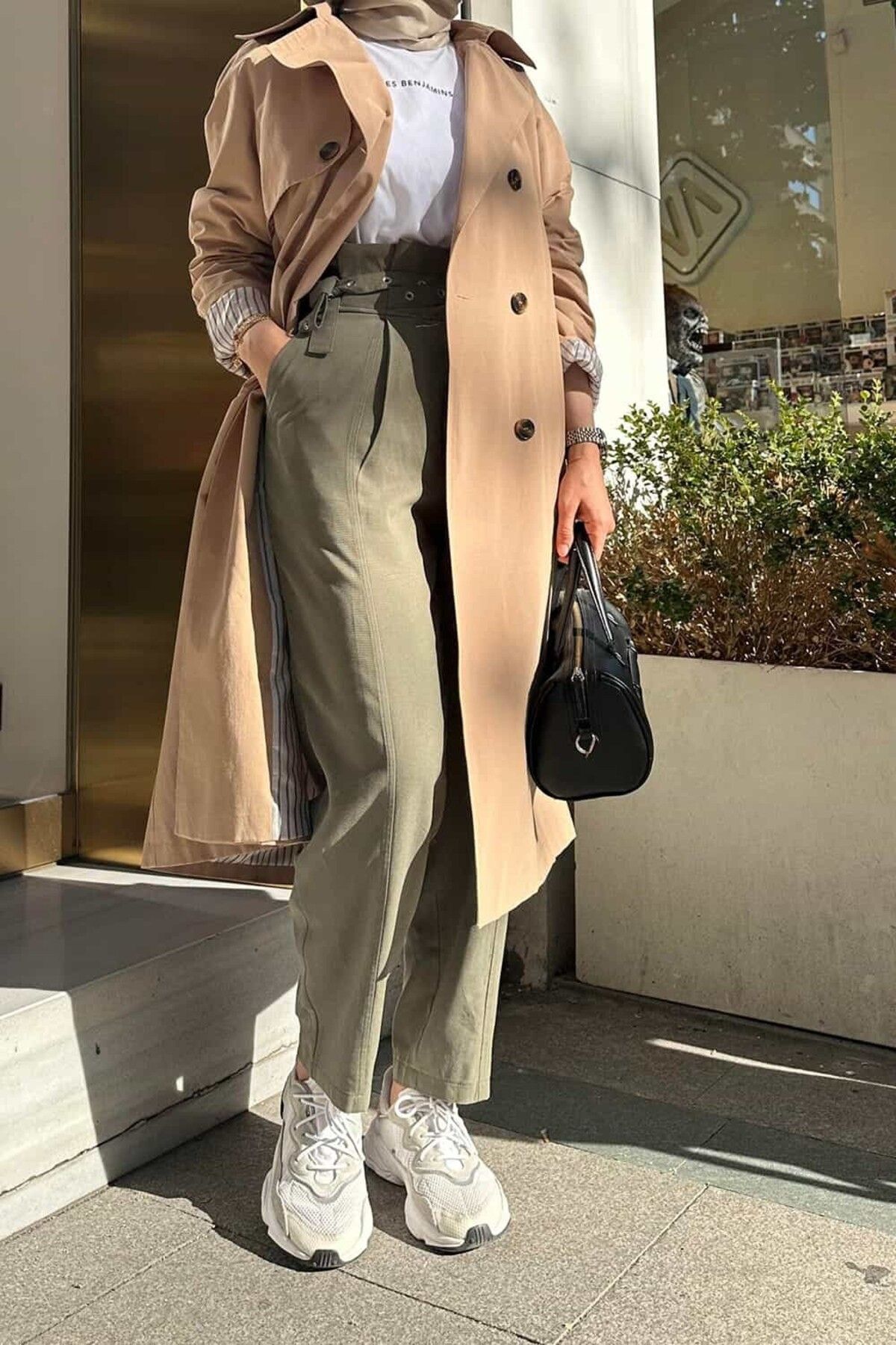 ByBensu Pileli pantalon-Yeşil
