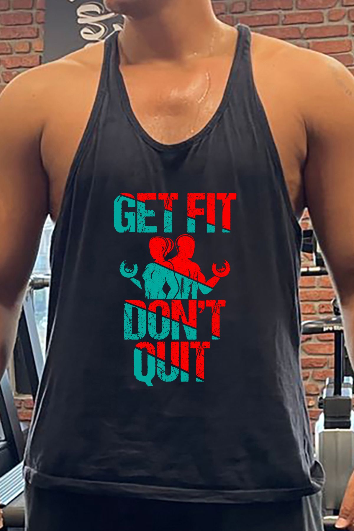 BLUU GetFit Gym Fitness Tank Top Sporcu Atleti