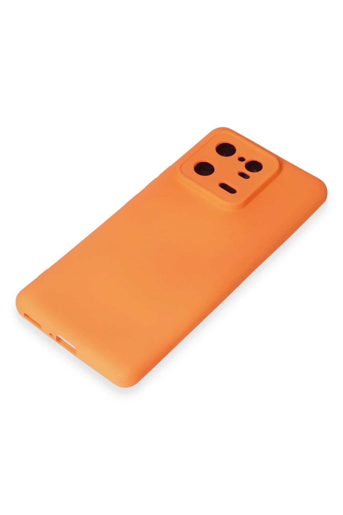NewFace Xiaomi Mi 13 Pro Uyumlu Kılıf Nano içi Kadife Silikon - Turuncu WLZOR