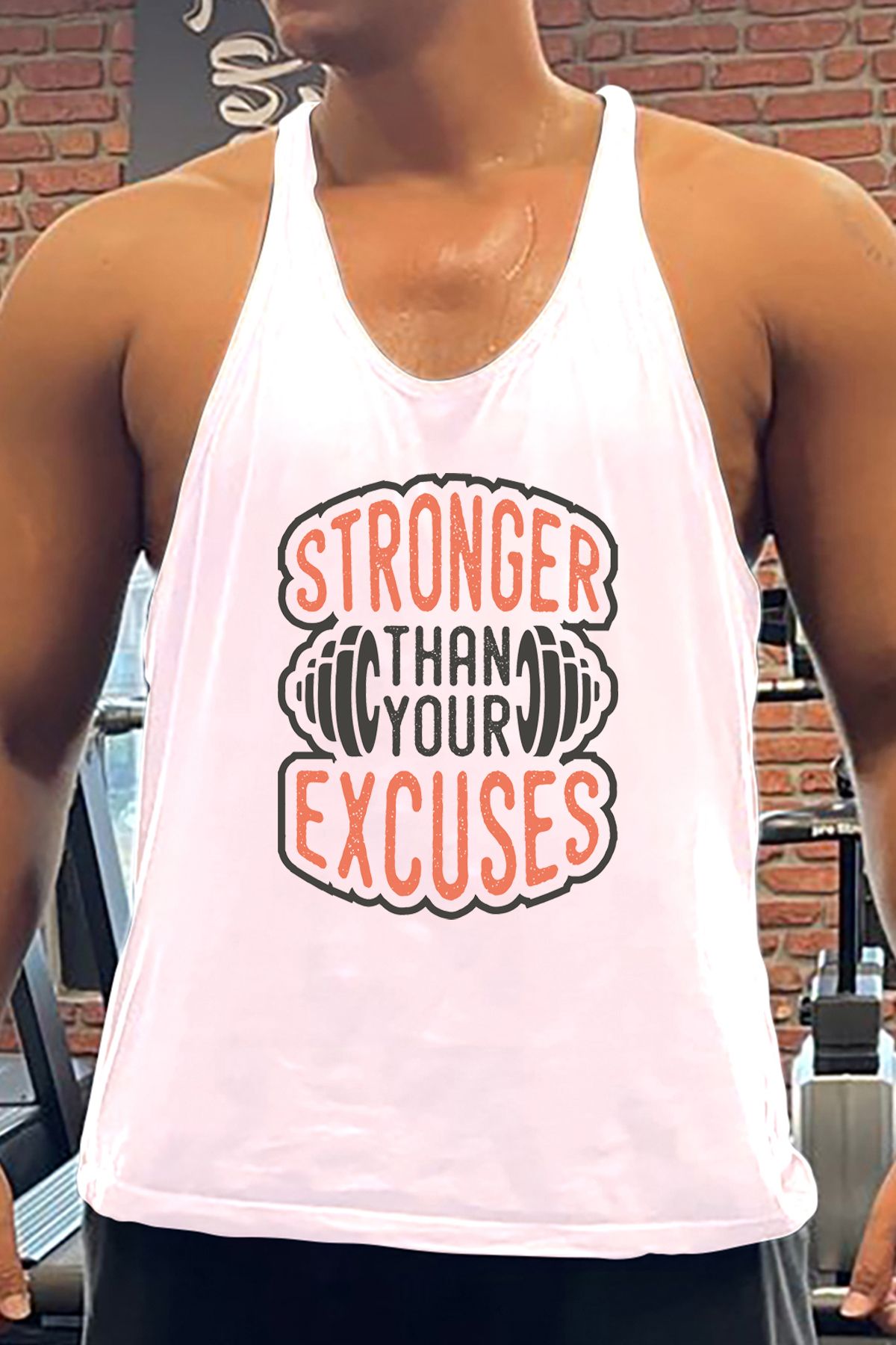 BLUU Excuses Gym Fitness Tank Top Sporcu Atleti