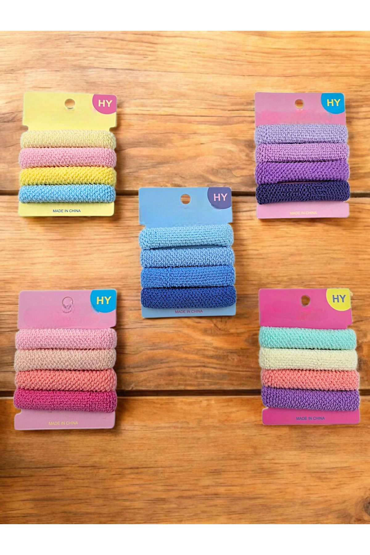 Çlk Accessories Premium Seri 8'li Kalın Esnek Kopmaz Lastik Toka (2 Paket Karışık Renk )