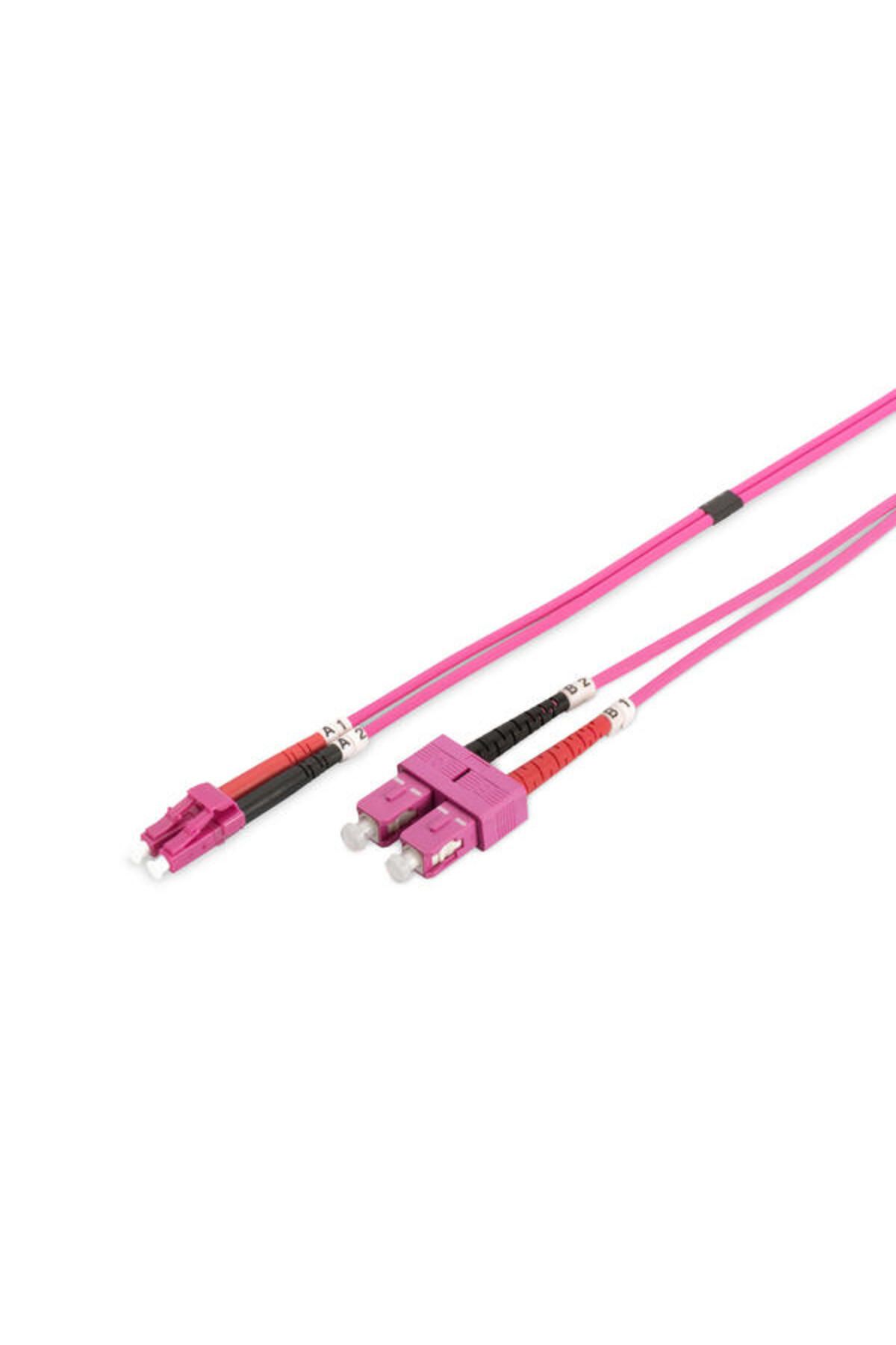 Assmann Digitus DK-2532-05/4 5 Mt LC-SC Multimode Duplex 50/125 OM4 Fiber Patch Cord Kablo