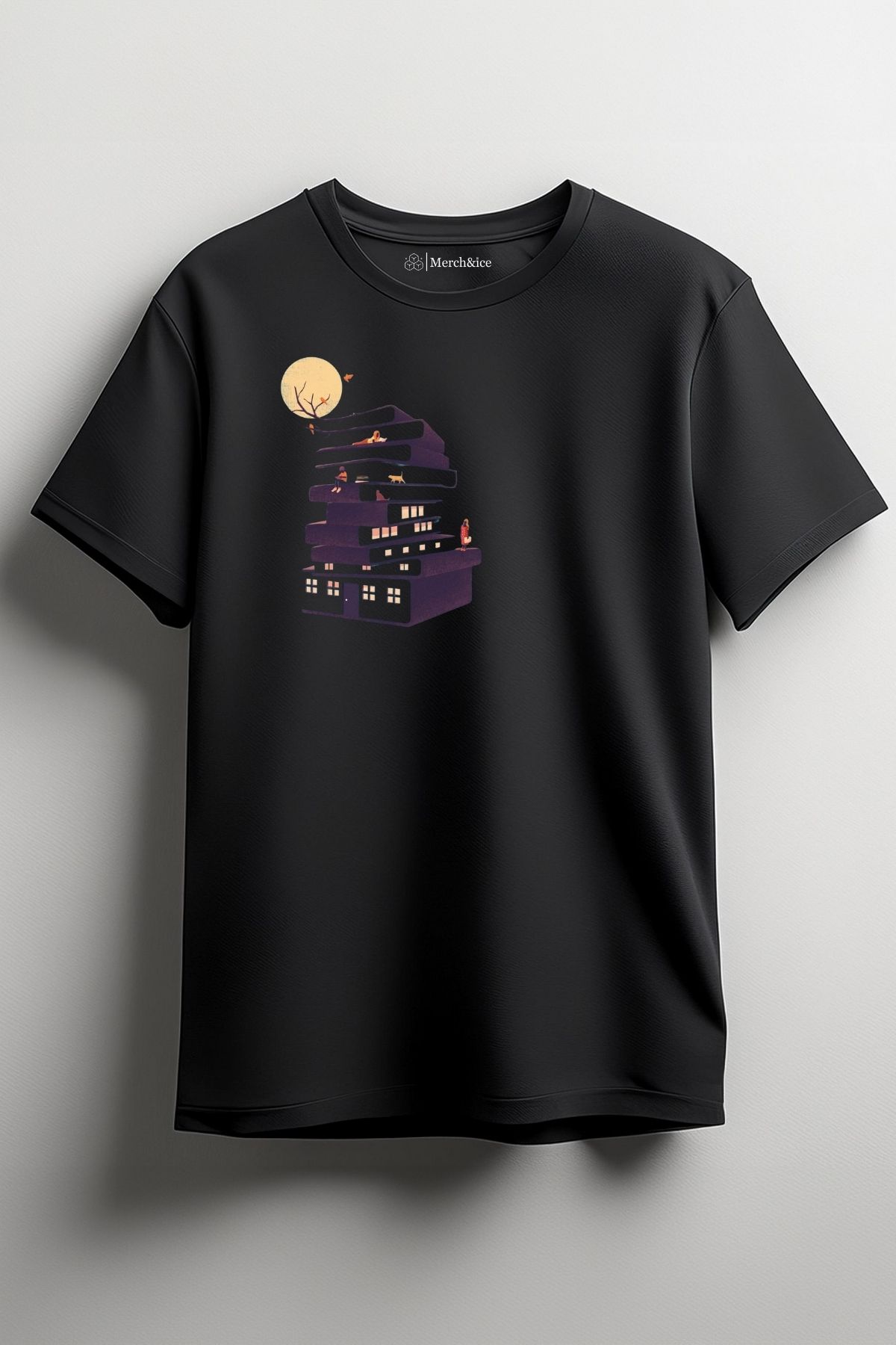 Merch&ice Kitaphane Baskılı Unisex T-Shirt