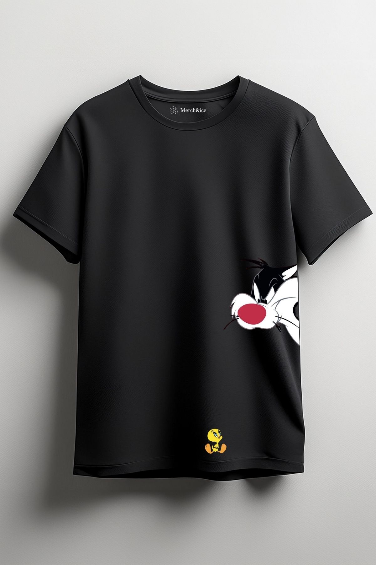 Merch&ice Tweety Sylvester Birlikte Baskılı Unisex T-Shirt
