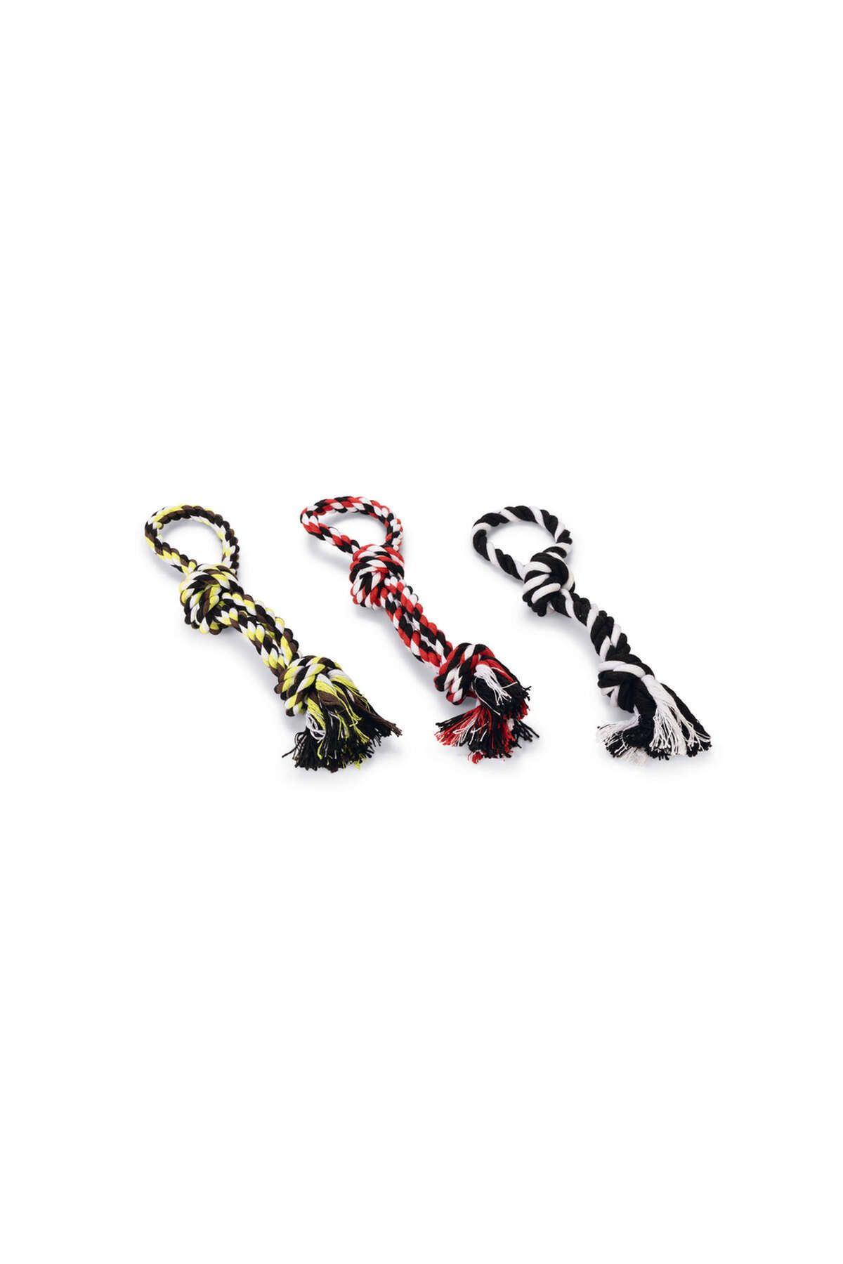 Beeztees Köpek Oyuncağı, Çift Düğümlü Diş İpi, Tutamaçlı, 25cm, 70gr SVLRS