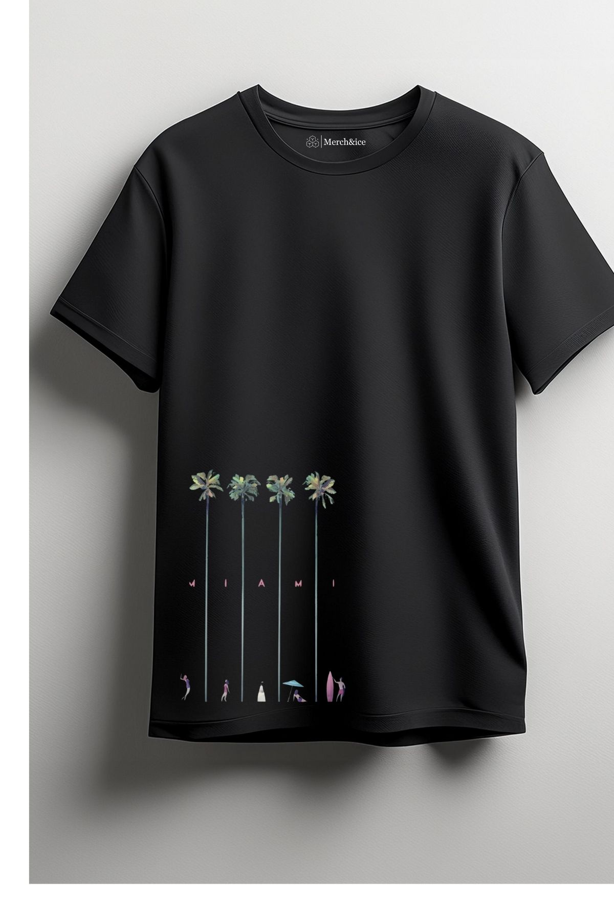 Merch&ice Miami Baskılı Unisex T-Shirt