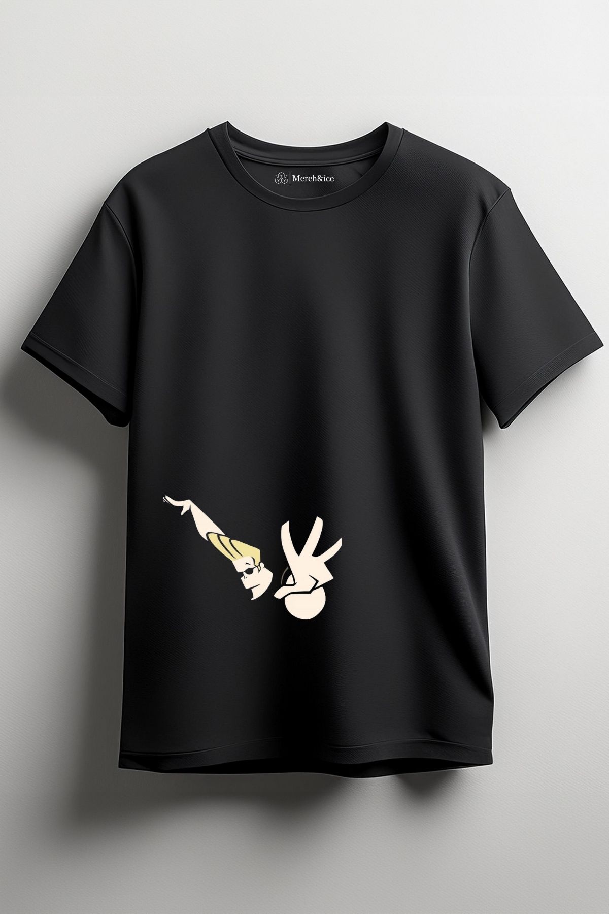Merch&ice Johnny Bravo Baskılı Unisex T-Shirt