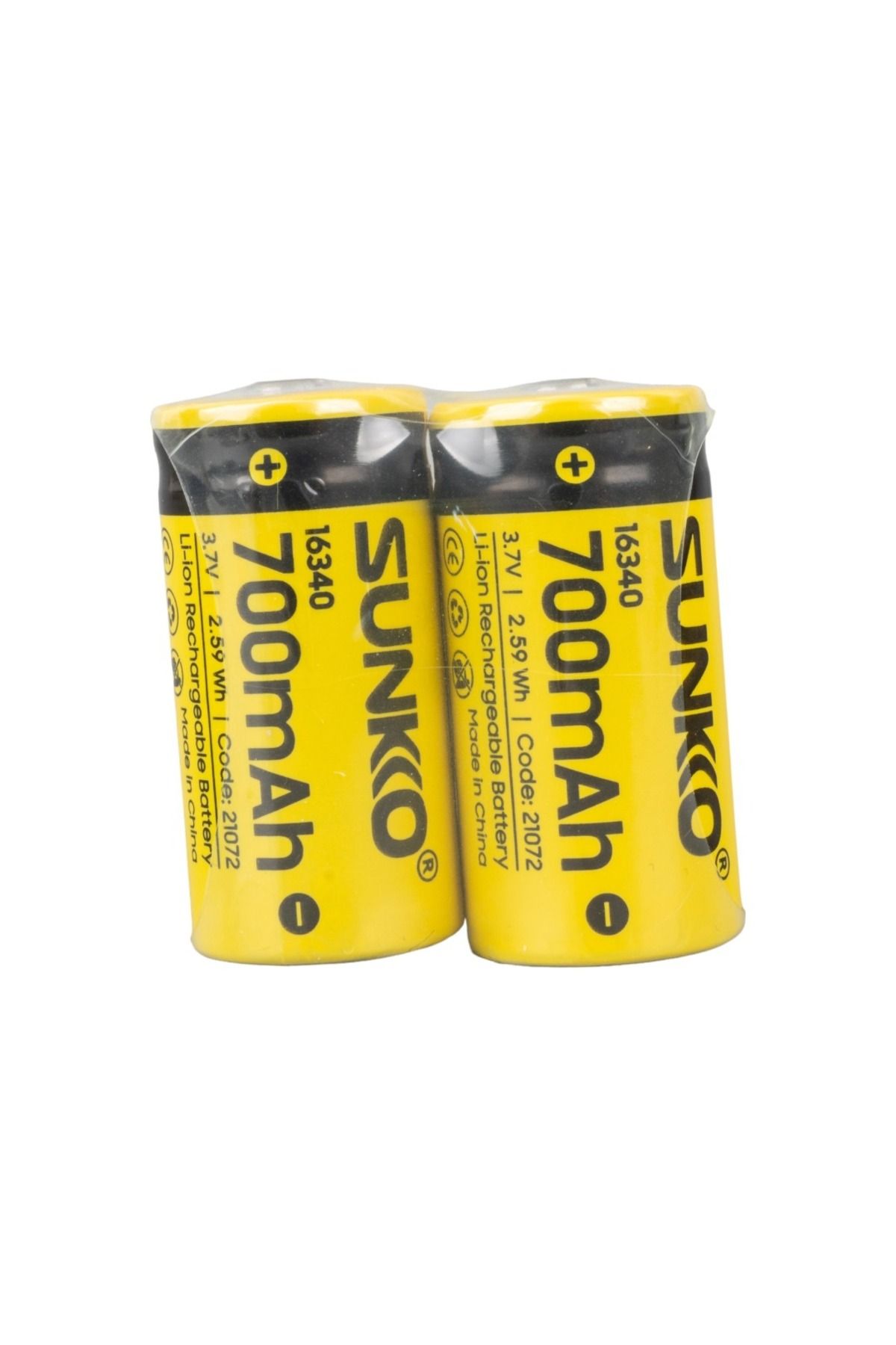 Emperium SUNKKO 3.7 VOLT 700 MAH 16340 ŞARJ EDİLEBİLİR PİL (TEKLİ) (5122)