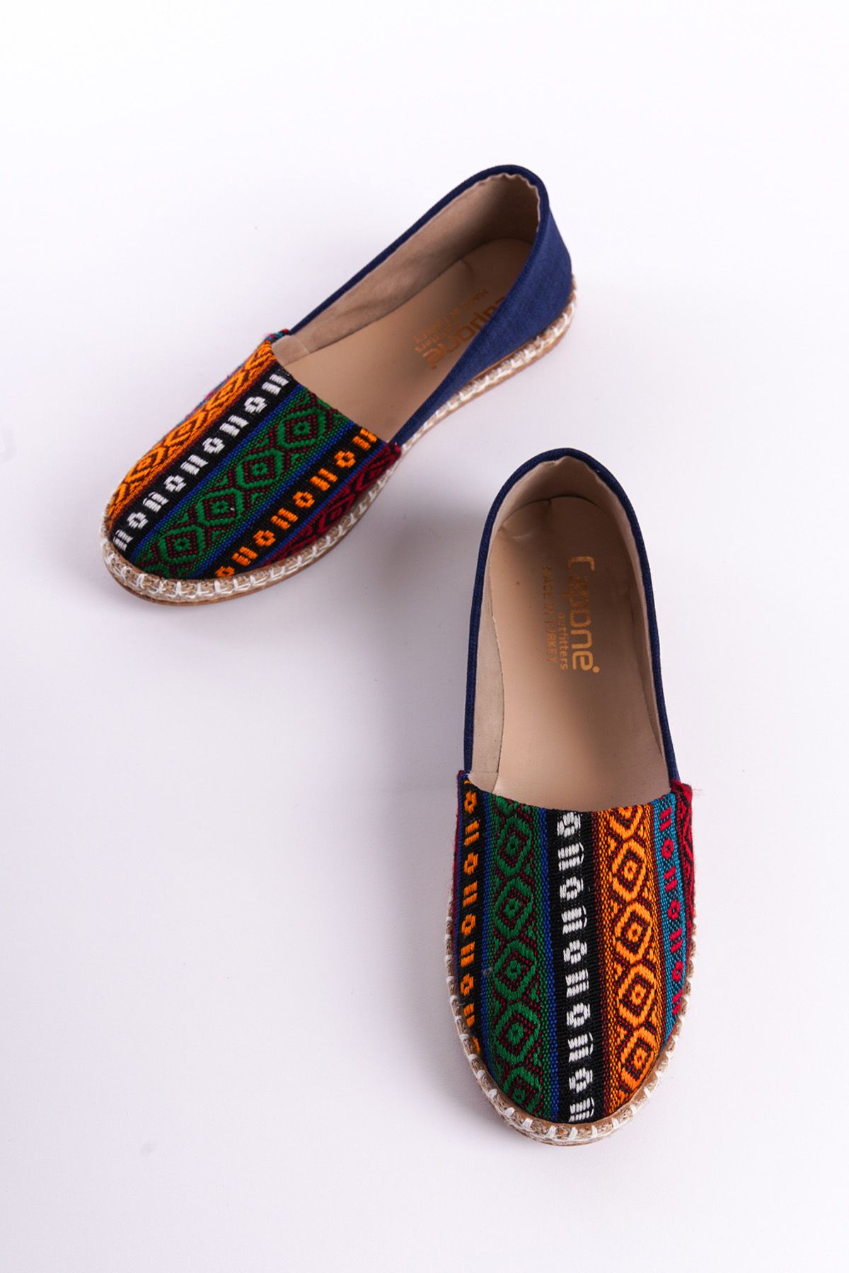 اسپادریل آبی زنانه Pasarella Skin Espadril اورجینال Capone Outfitters