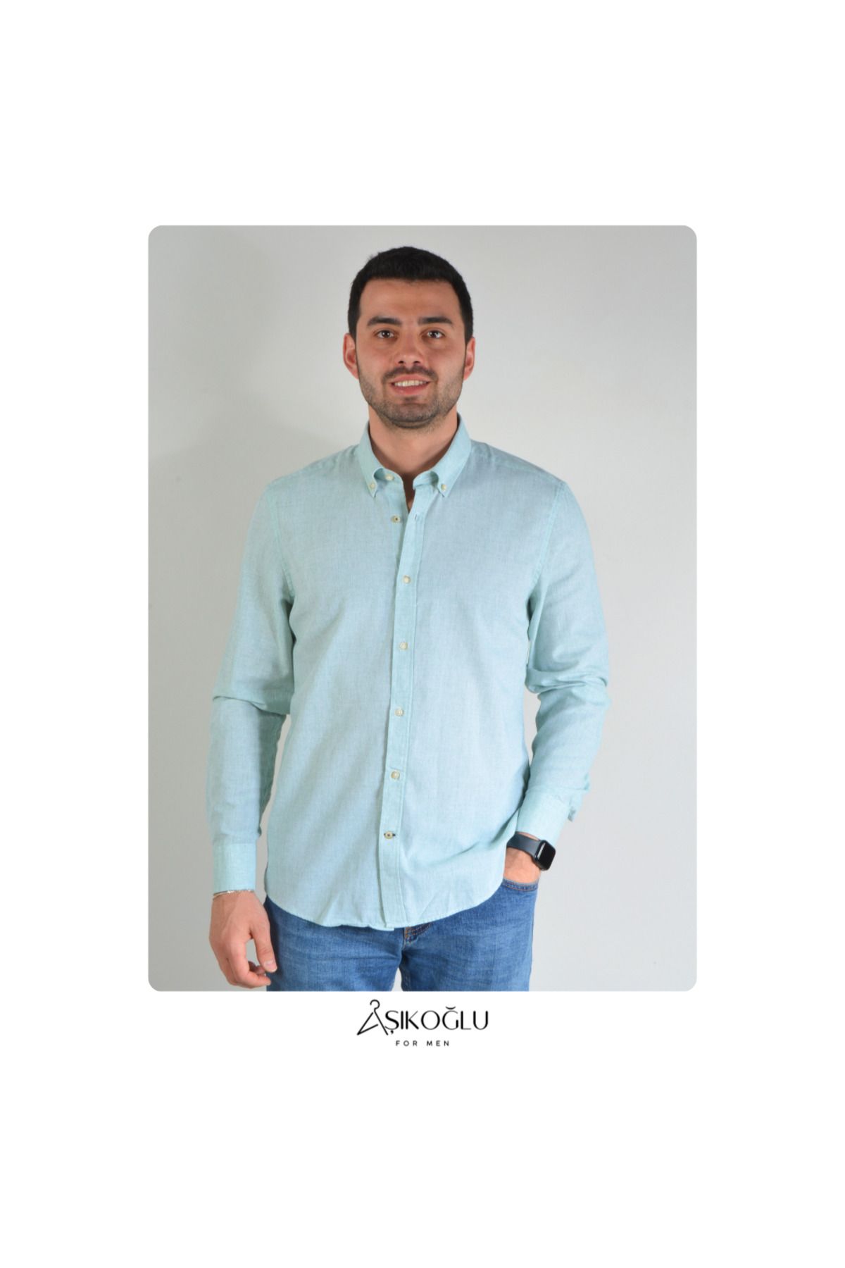 Buffon Pamuk Keten Basic Gömlek