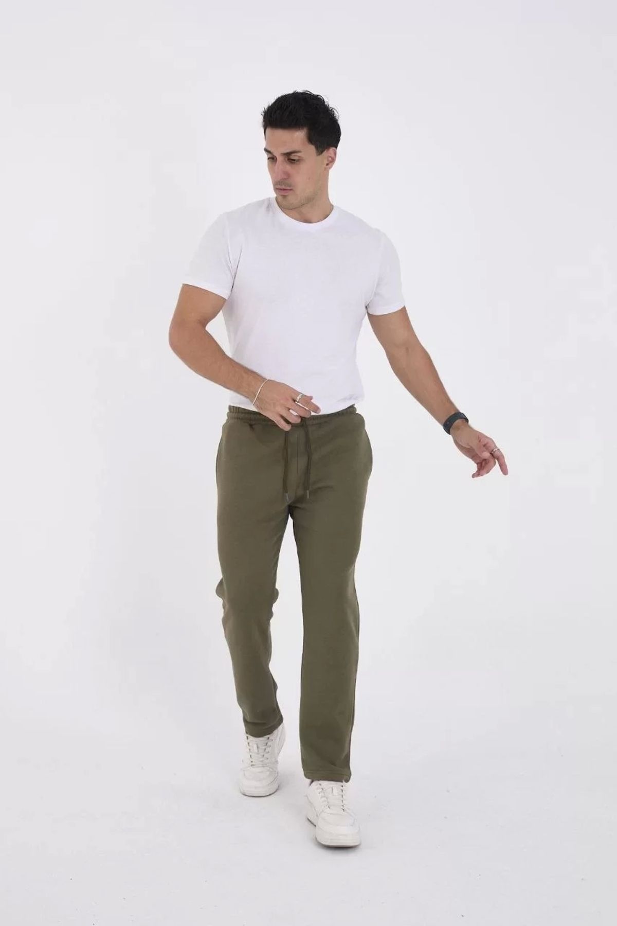 CVS Unisex Üç İplik Basic Eşofman Pantolon - Haki