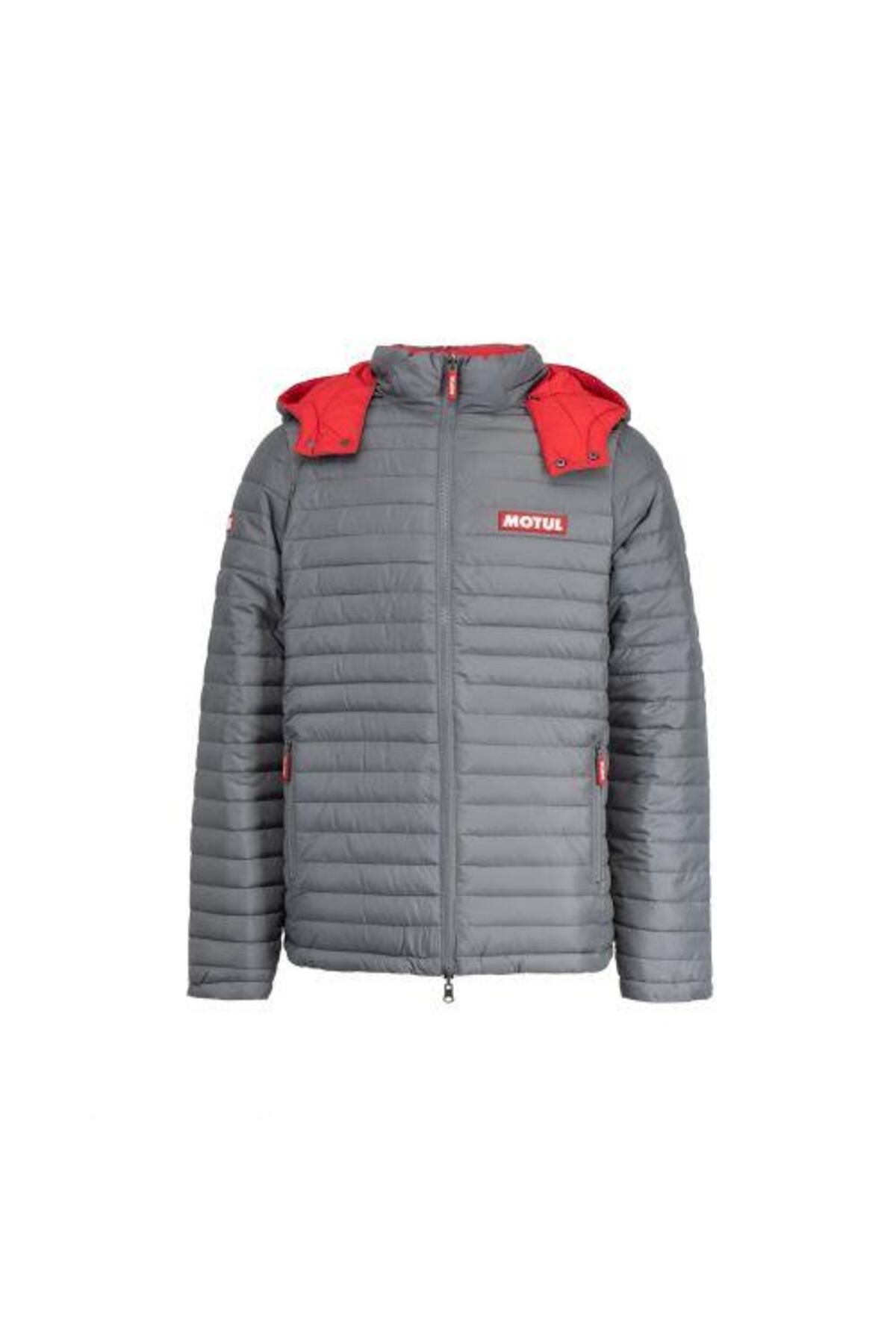Motul ÇİFT TARAFLI ŞİŞME MONT GRİ - KIRMIZI