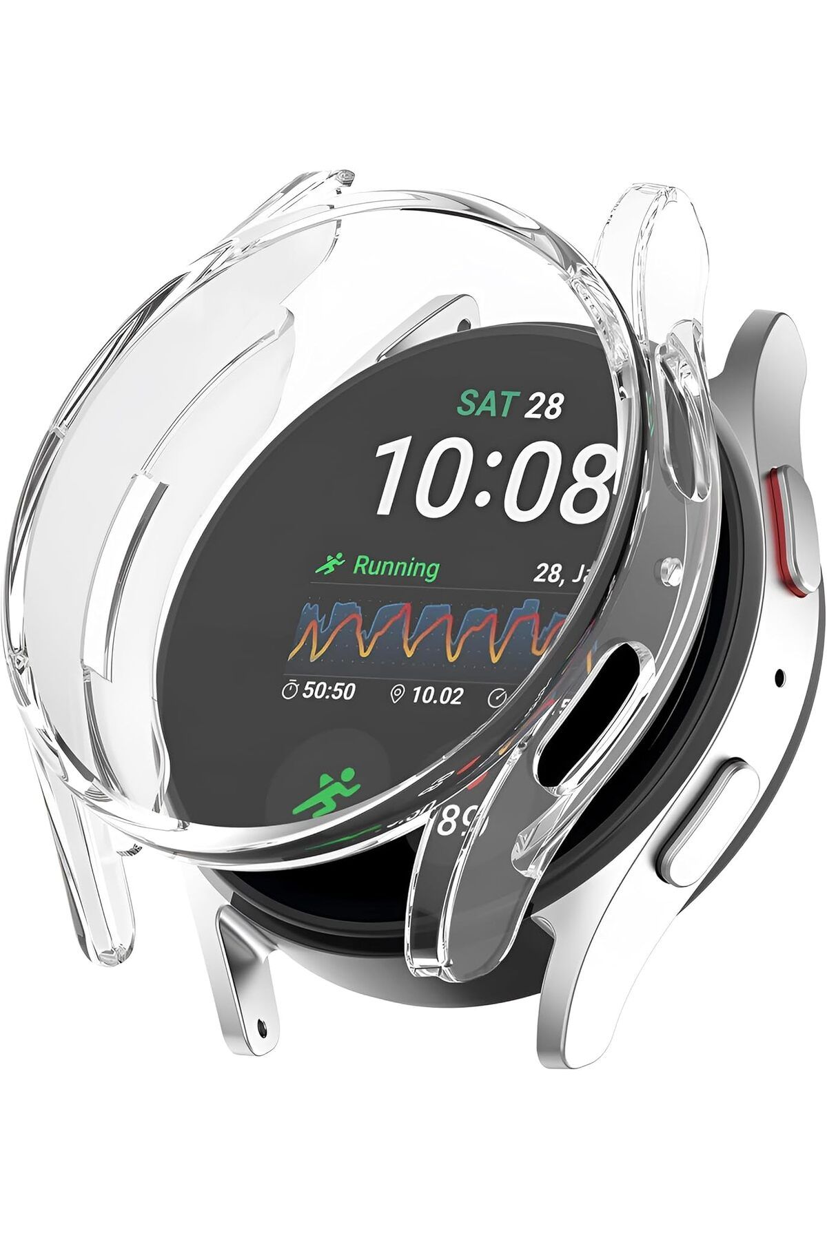 DERİK Derik Galaxy Watch 7 40mm İçin Saati Tam Saran TPU Ekran Koruyuculu Çizilme ve Darbelere Karşı