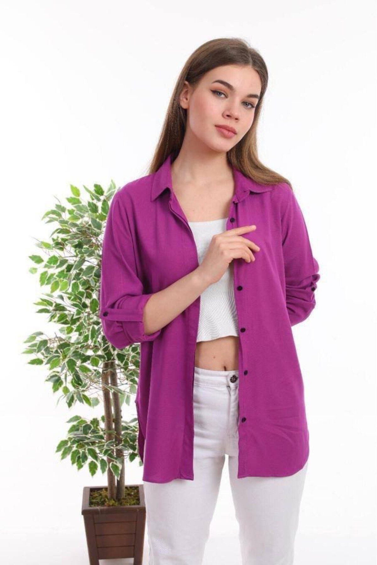 Sum DÜZ RENK SPOR GÖMLEK 👚