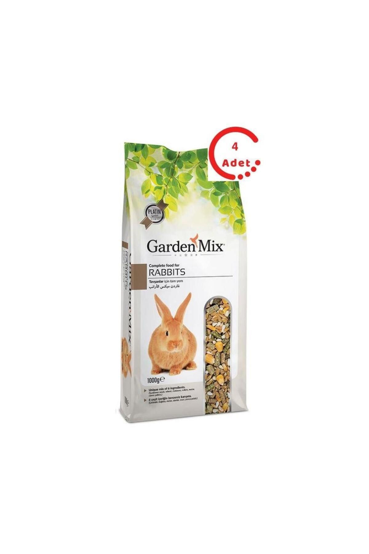 Gnawlers Gardenmix Tavşan Yemi 1 Kg x 4 Adet