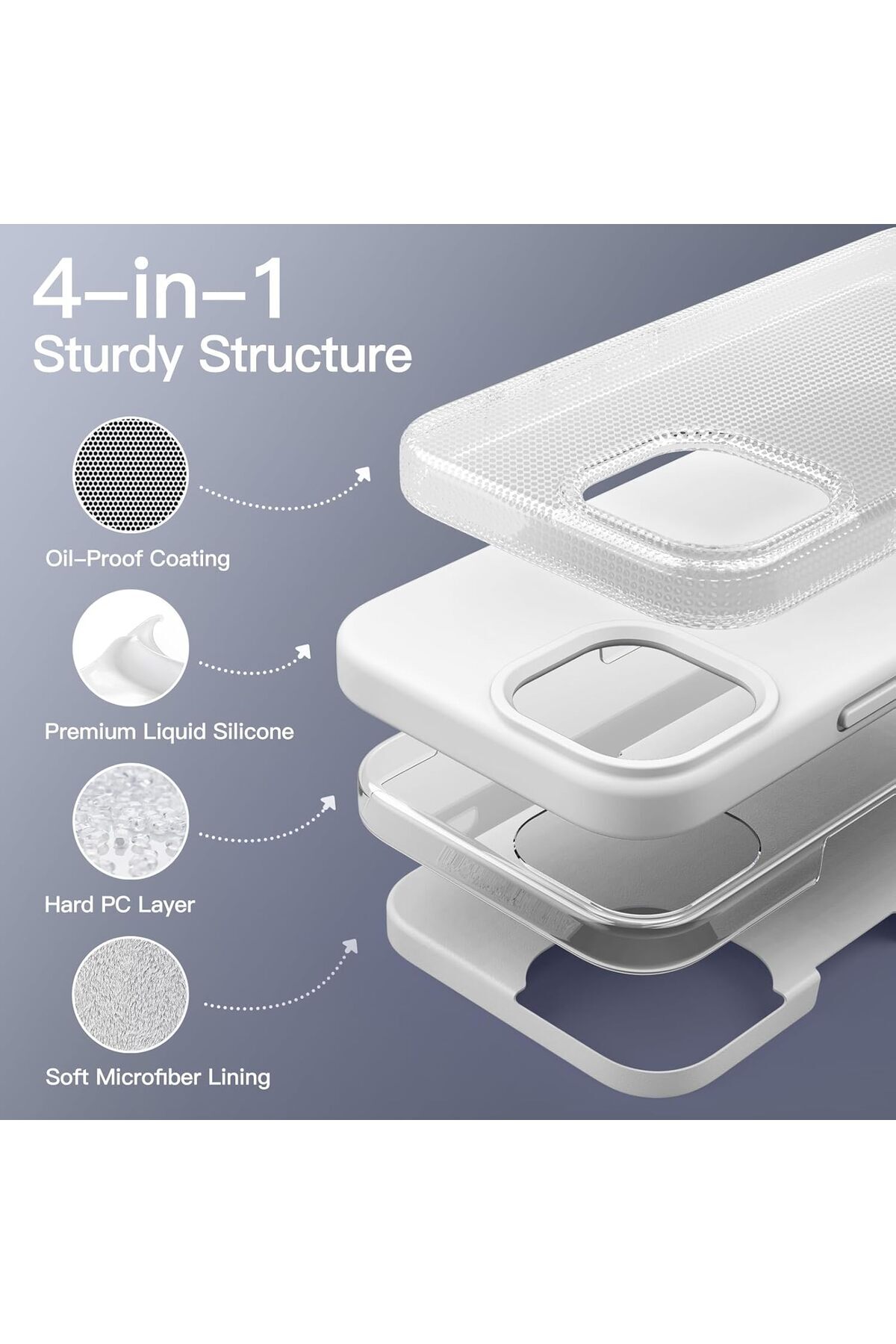 Generic-Silicone Case Cover Compatible with iPhone 14 Pro 6.1 " , Ultra Slim Fit with Full Body Protection 3