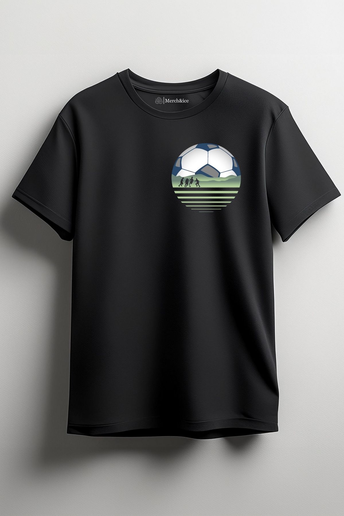 Merch&ice Futbol Topu Baskılı Unisex T-Shirt