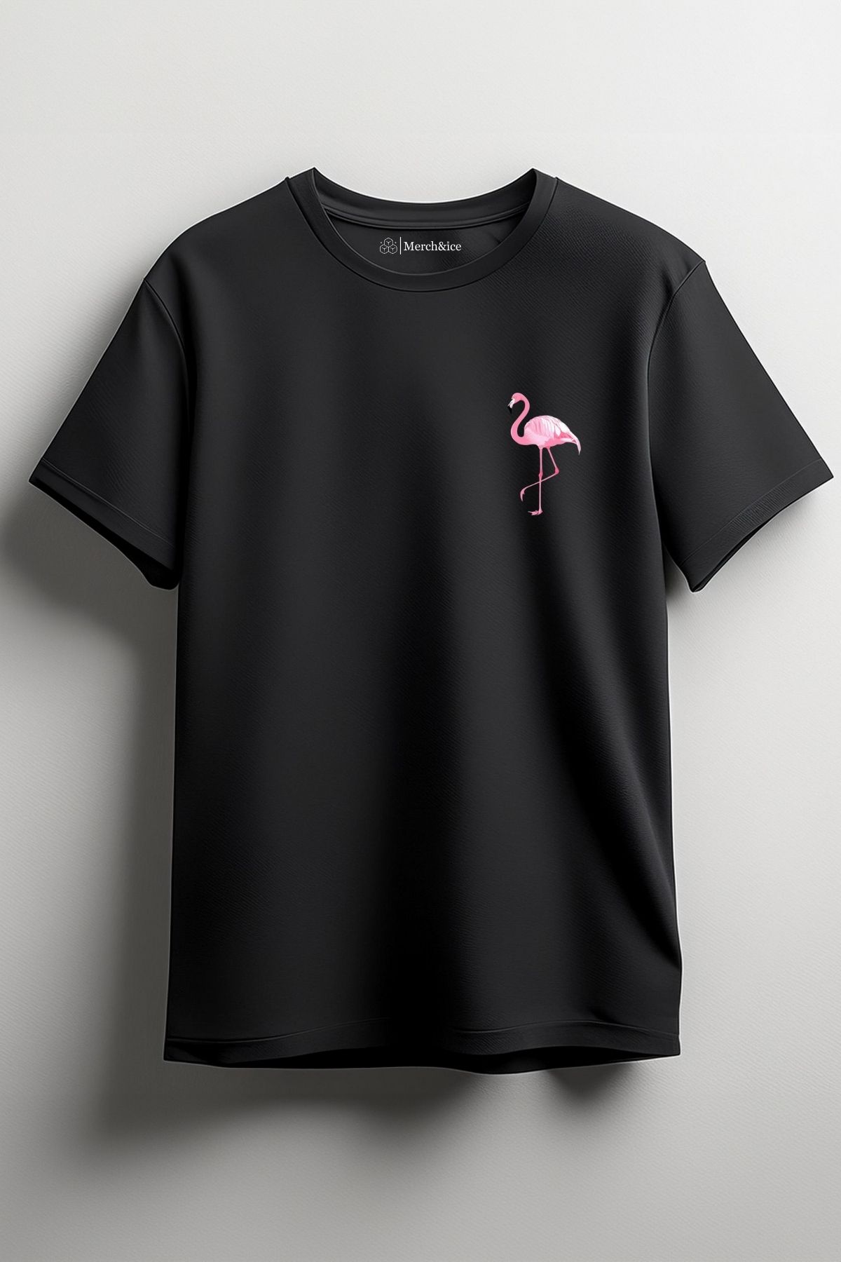 Merch&ice Flamingo Göğüs Baskılı Unisex T-Shirt