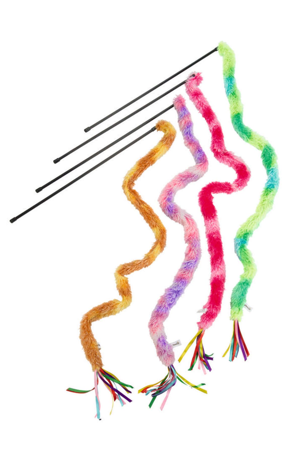 Beeztees Kedi Oltası, Komple Tüylü Peluş-100cm, Kurdelalar Uc, Çeşitli Renklerde, 50cm SVLRS
