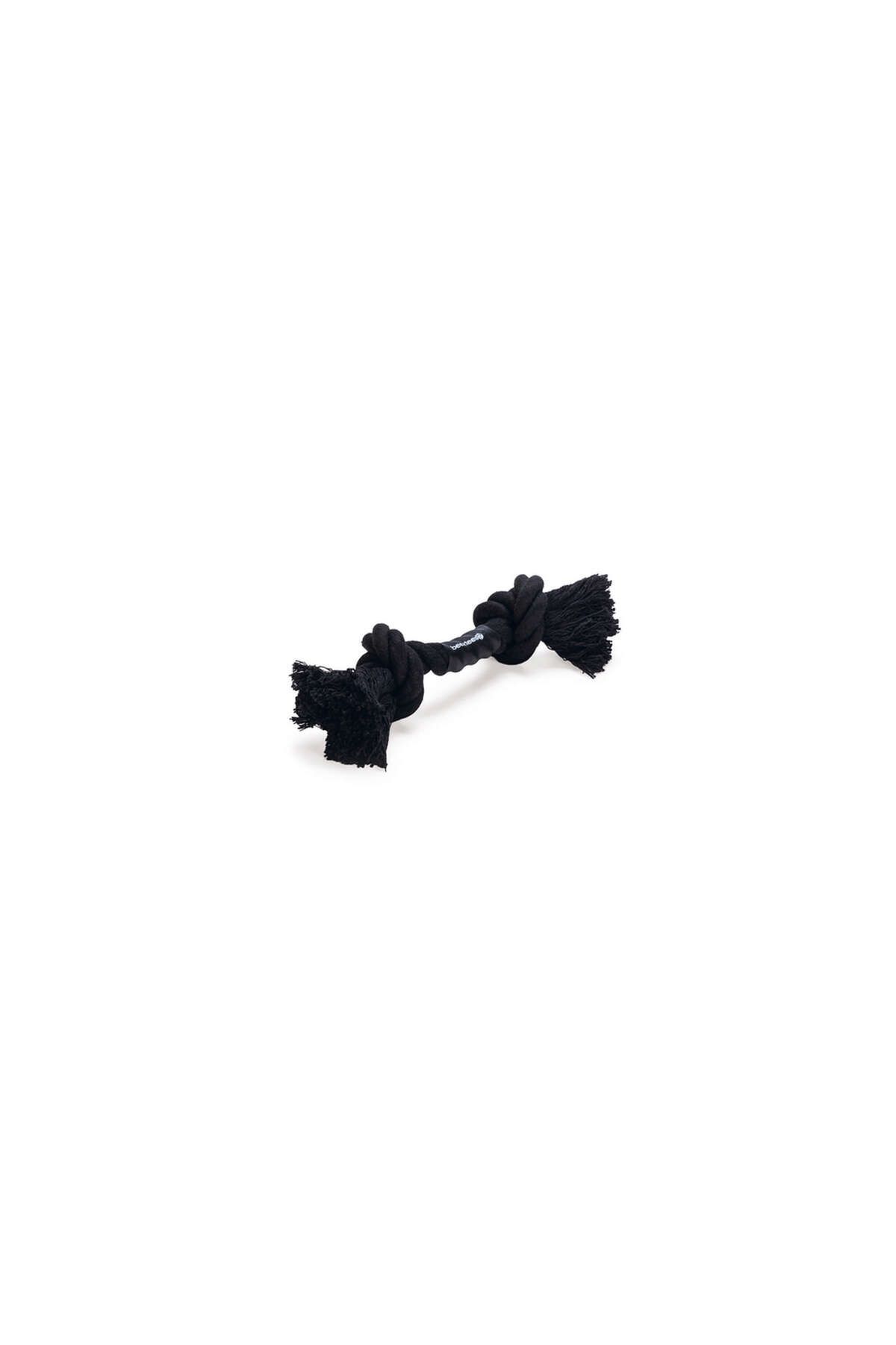Beeztees Köpek Oyuncağı, Çift Düğümlü Diş İpi, Pamuk İplerden, Siyah, 20x6x4,5cm, 71gr SVLRS