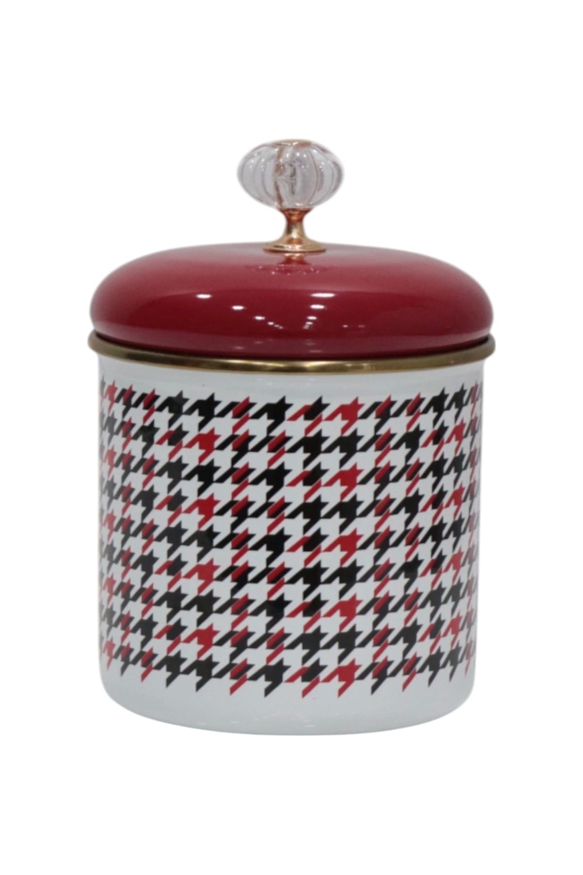 PR HOME Forte Red Emaye Baharatlık Kavanoz Orta Boy 12 Cm
