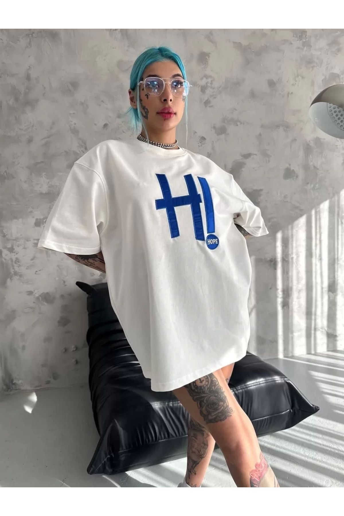 CVS Unisex Nakış İşlemeli T-Shirt - Beyaz
