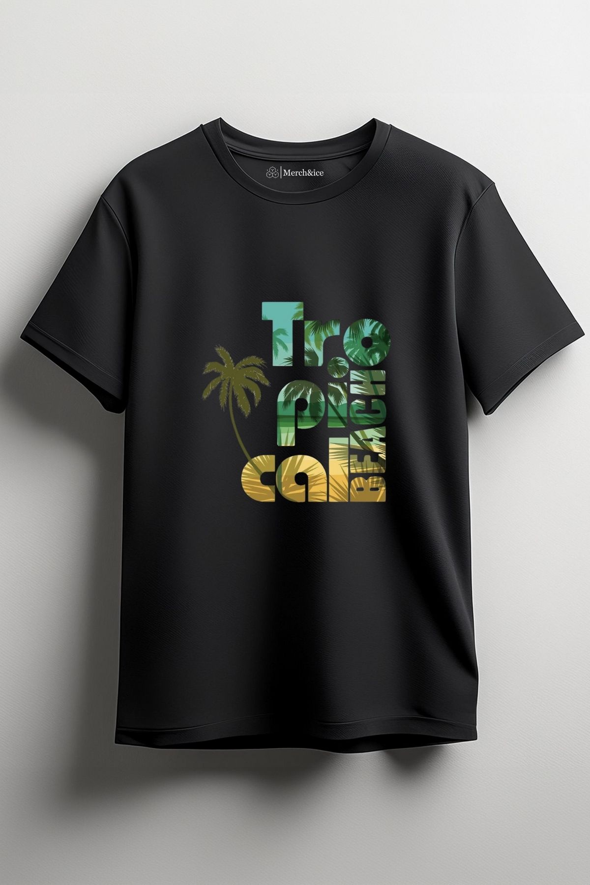 Merch&ice Tropical Beach Baskılı Unisex T-Shirt