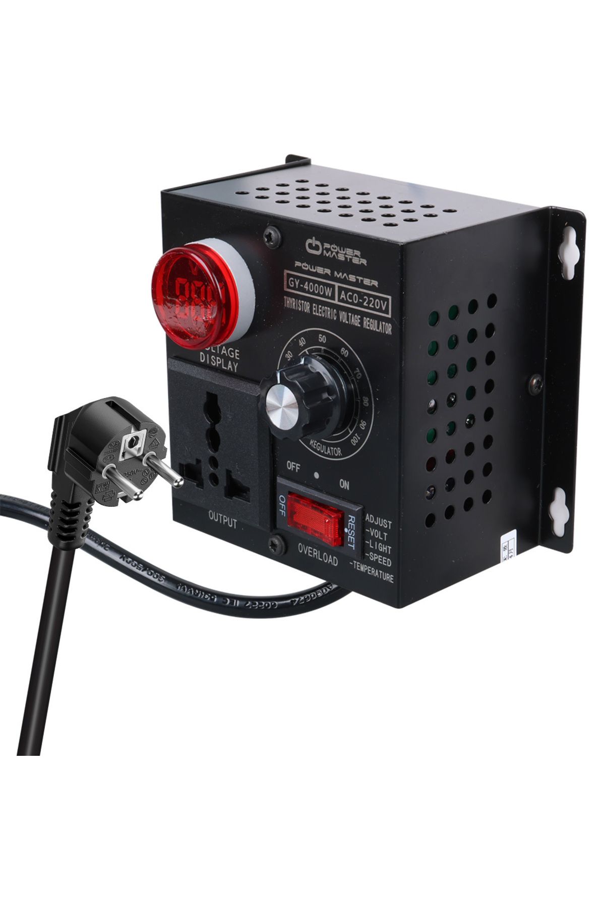 Emperium 10-100V AC 4000 WATT 15A HIZ IŞIK KONTROLÜ MOTOR SÜRÜCÜ VOLTAJ REGÜLATÖR (5122)