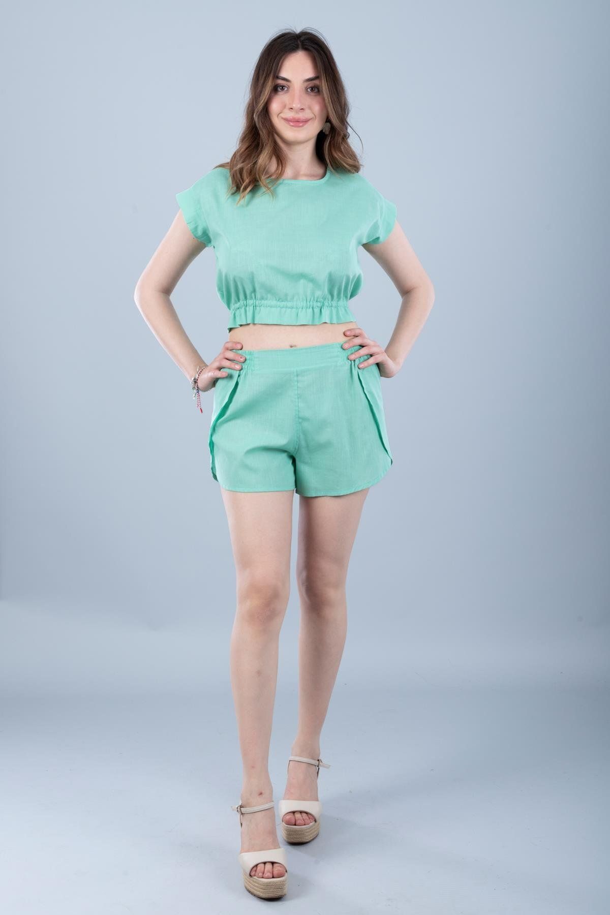 Bonitas Beachwear Pamuklu Şort Mint